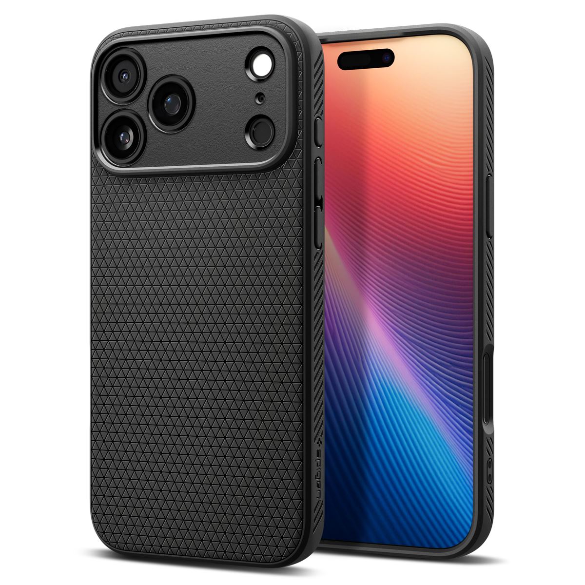 Spigen Liquid Air, matte black - iPhone 17 Pro Max