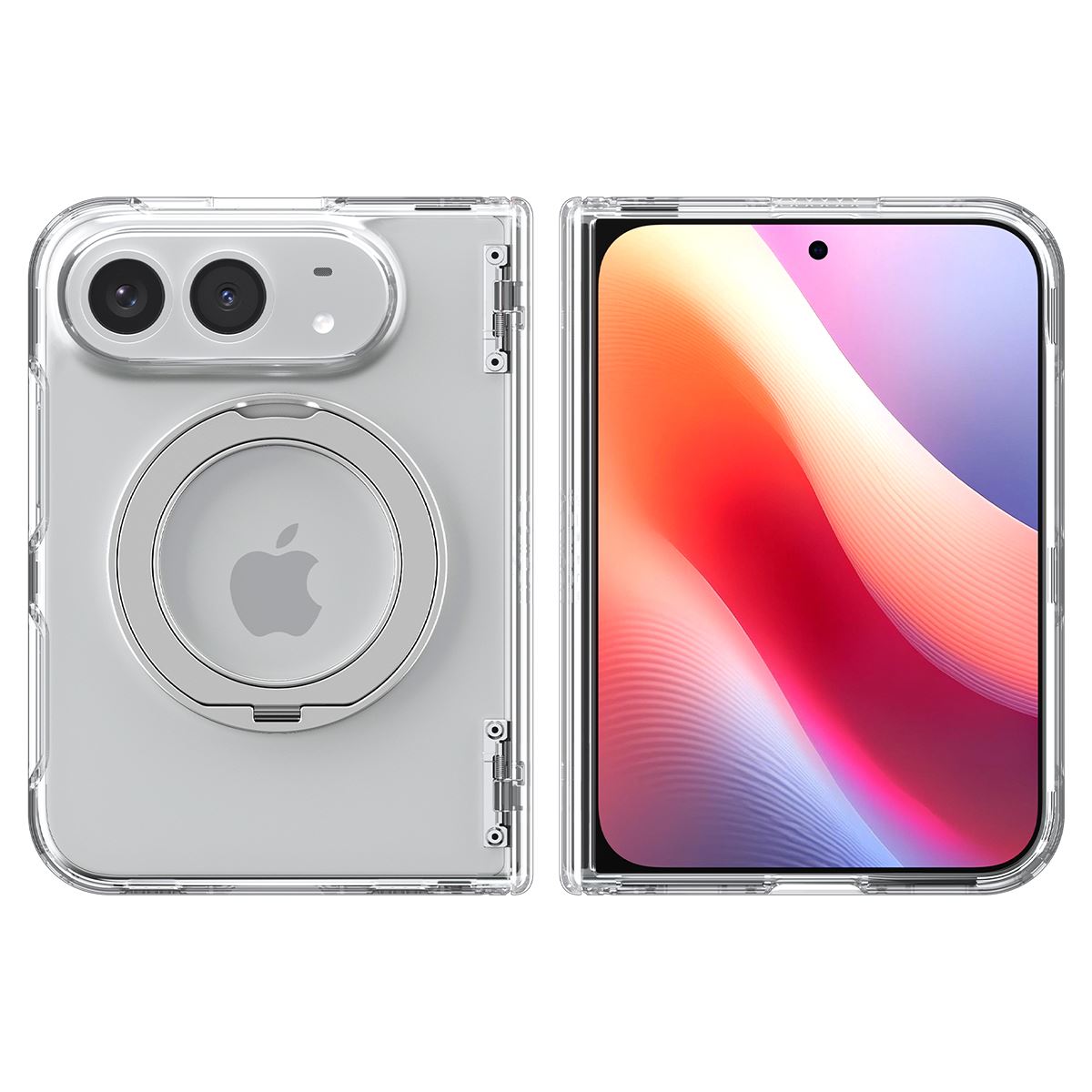 Spigen Ultra Hybrid Pro S MagSafe, clear white - iPhone Duo (4)