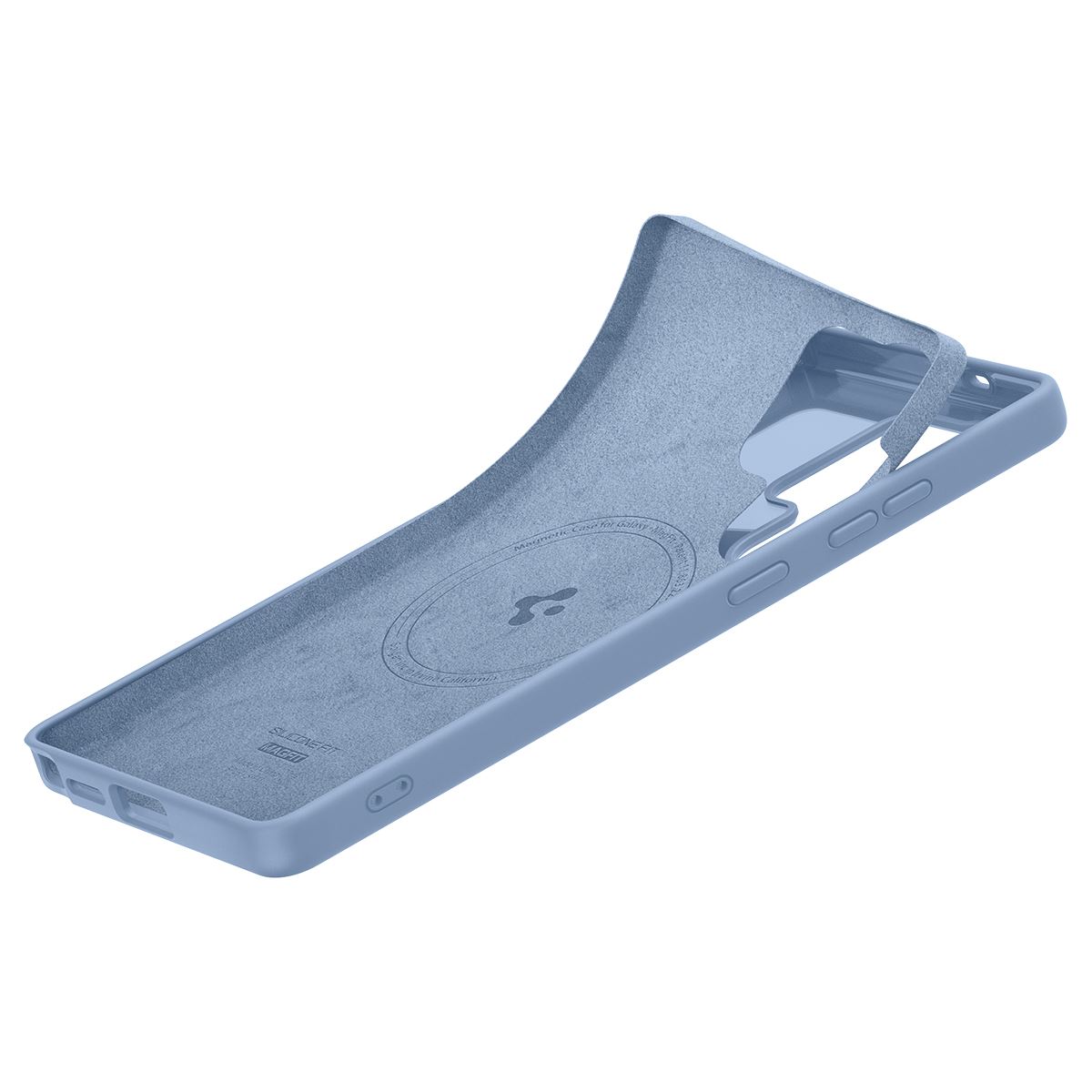 Spigen Silicone Fit MagSafe, sapphire blue - Samsung Galaxy S25 Ultra (12)
