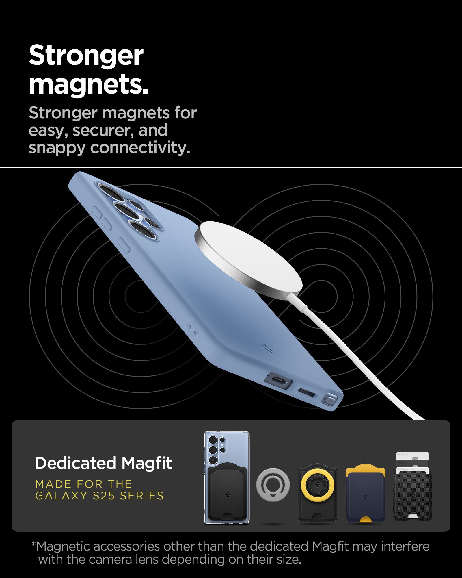 Spigen Silicone Fit MagSafe, sapphire blue - Samsung Galaxy S25 Ultra (20)