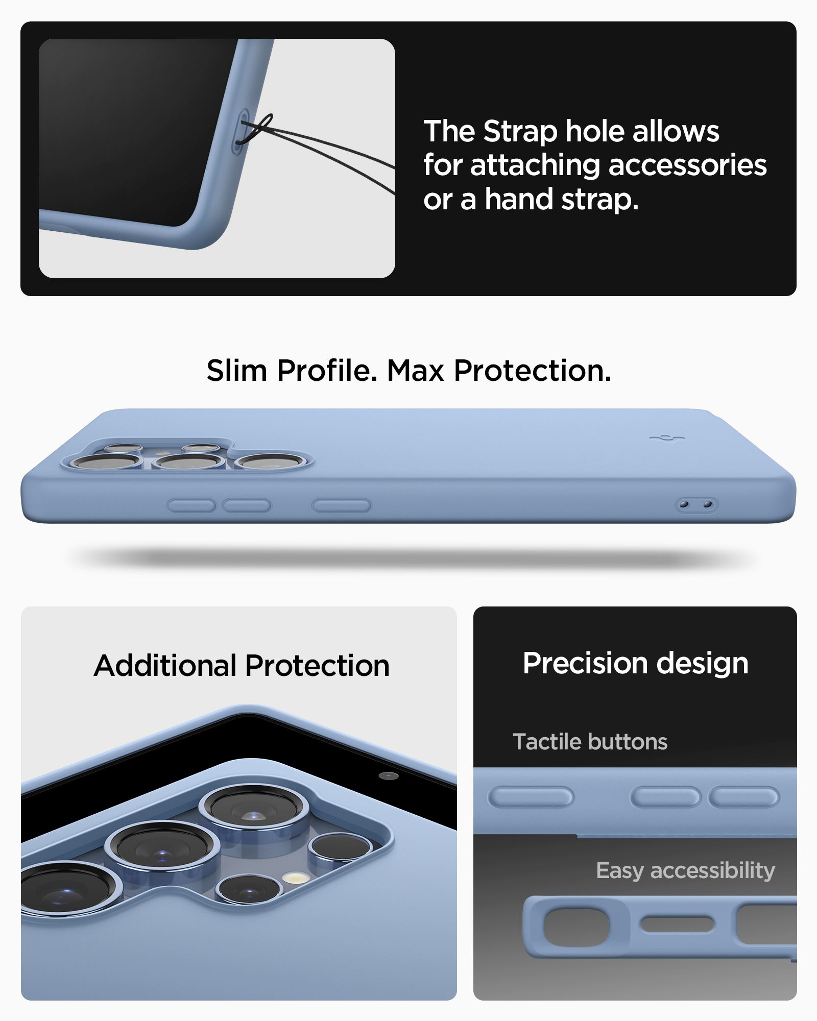 Spigen Silicone Fit MagSafe, sapphire blue - Samsung Galaxy S25 Ultra (21)