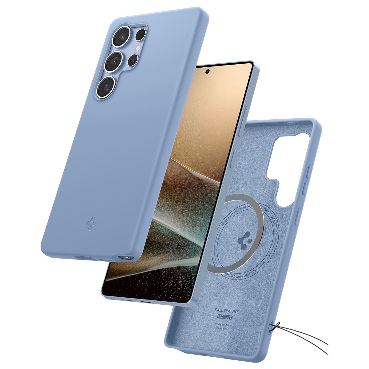 Spigen Silicone Fit MagSafe, sapphire blue - Samsung Galaxy S25 Ultra (8)