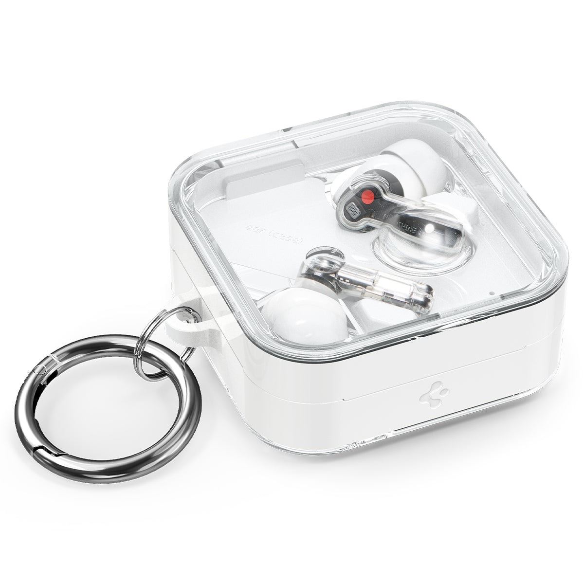 Spigen Ultra Hybrid, jet white - Nothing Ear (2) (2)