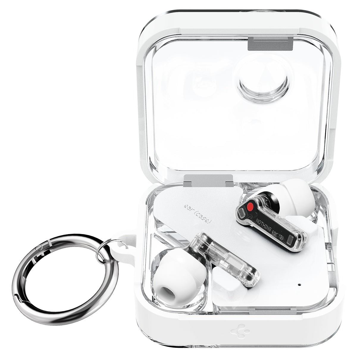Spigen Ultra Hybrid, jet white - Nothing Ear (2) (4)