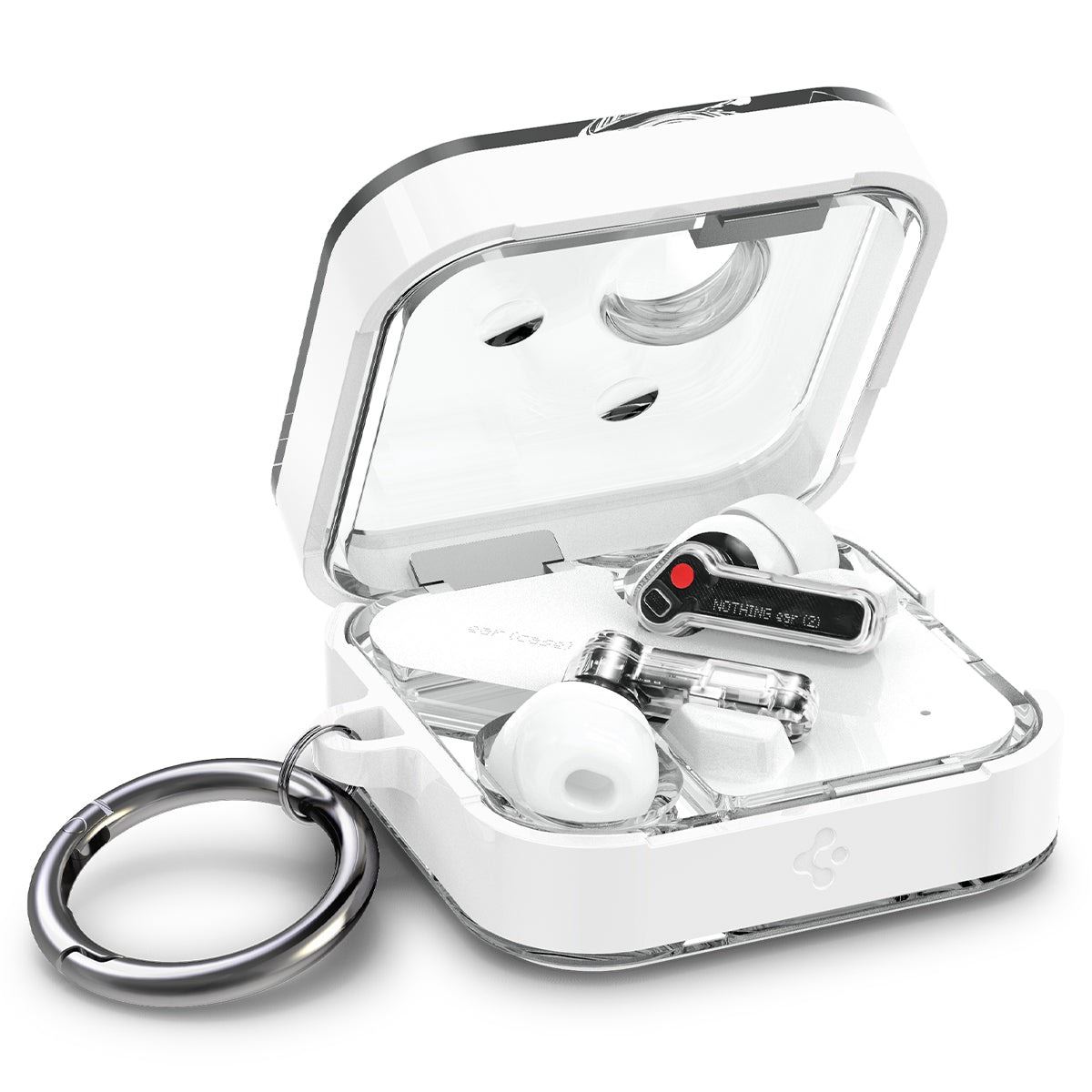 Spigen Ultra Hybrid, jet white - Nothing Ear (2) (5)