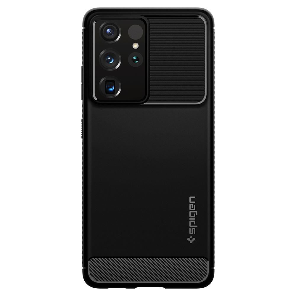 Spigen Rugged Armor, black - Galaxy S21 Ultra (4)