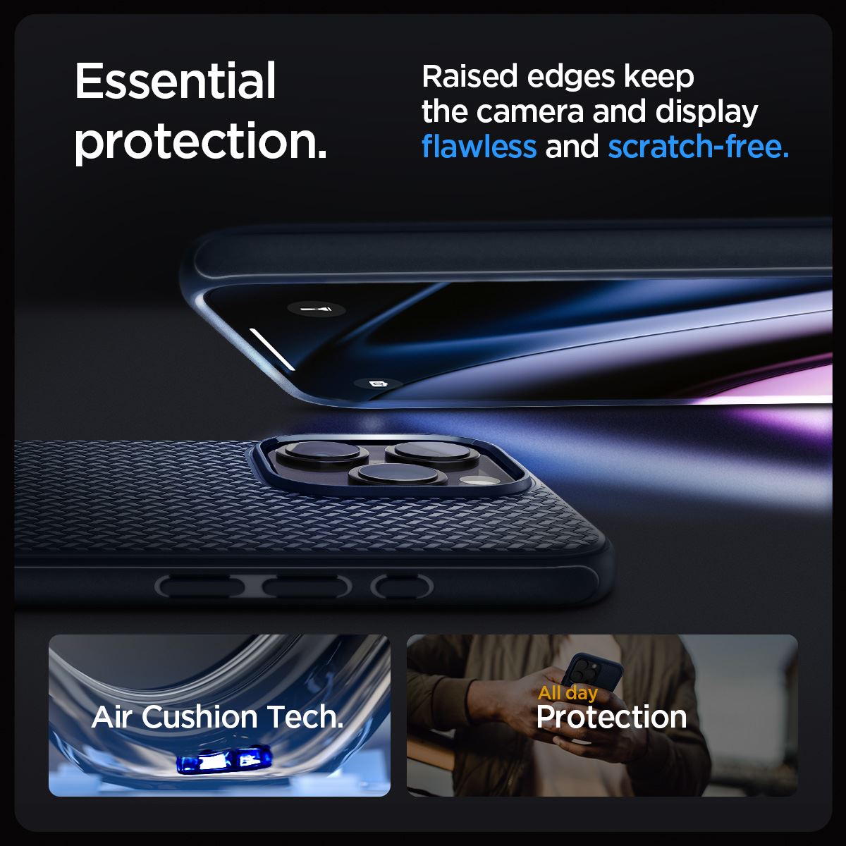 Spigen Mag Armor MagSafe, navy blue - iPhone 15 Pro Max (13)