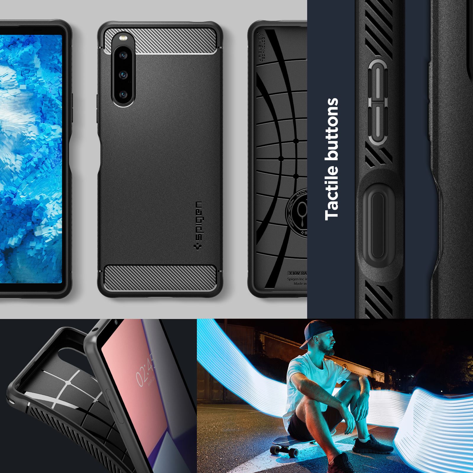 Spigen Rugged Armor, black - Sony Xperia 10 V (18)