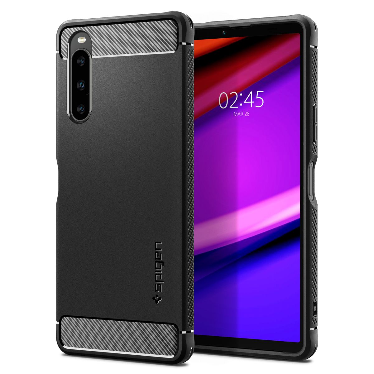 Spigen Rugged Armor, black - Sony Xperia 10 V