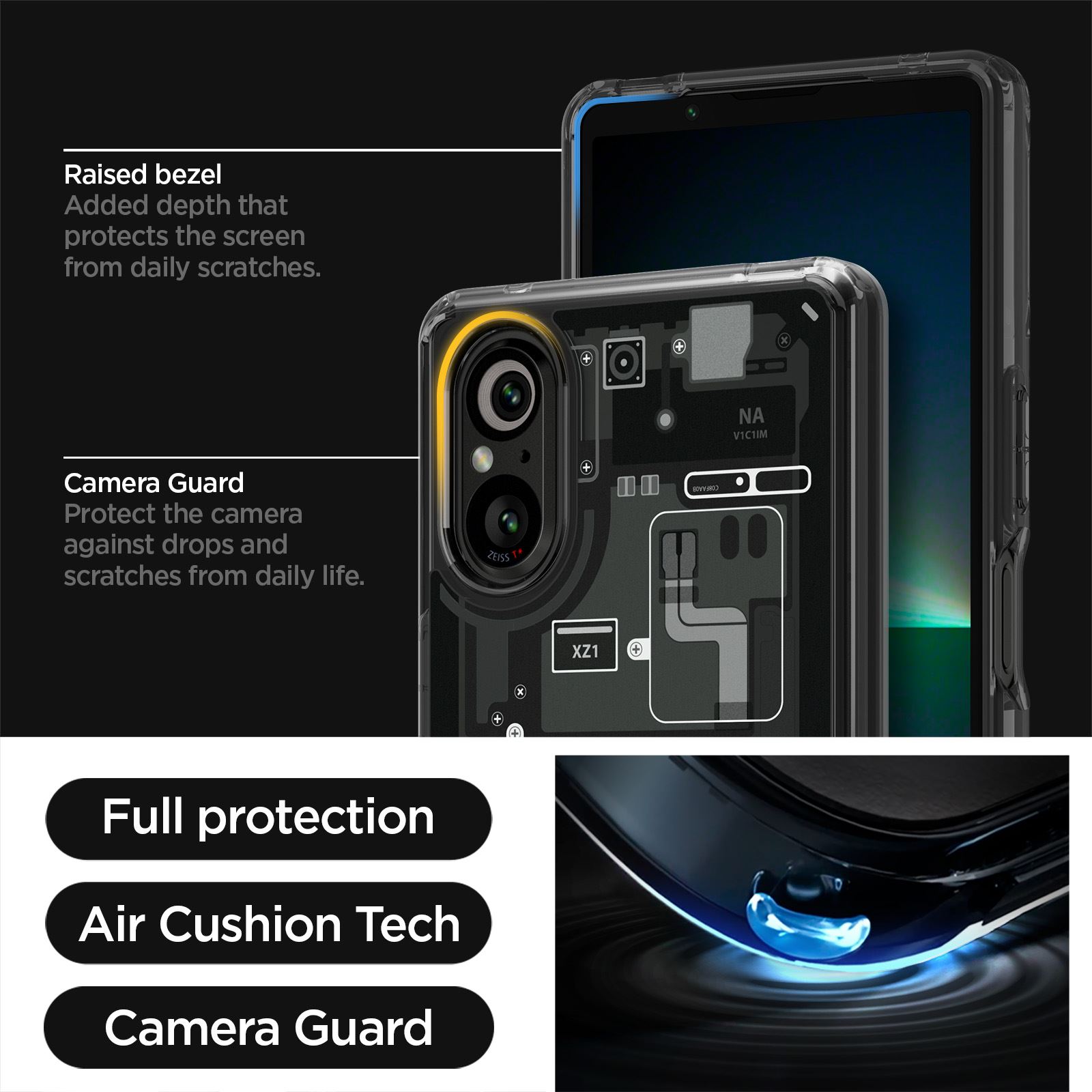 Spigen Ultra Hybrid, zero one - Sony Xperia 5V (12)
