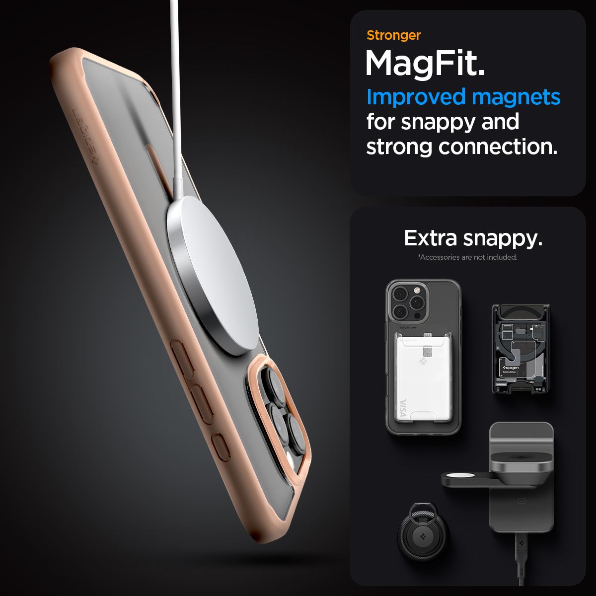 Spigen Ultra Hybrid MagSafe, rose titanium - iPhone 16 Pro Max (10)