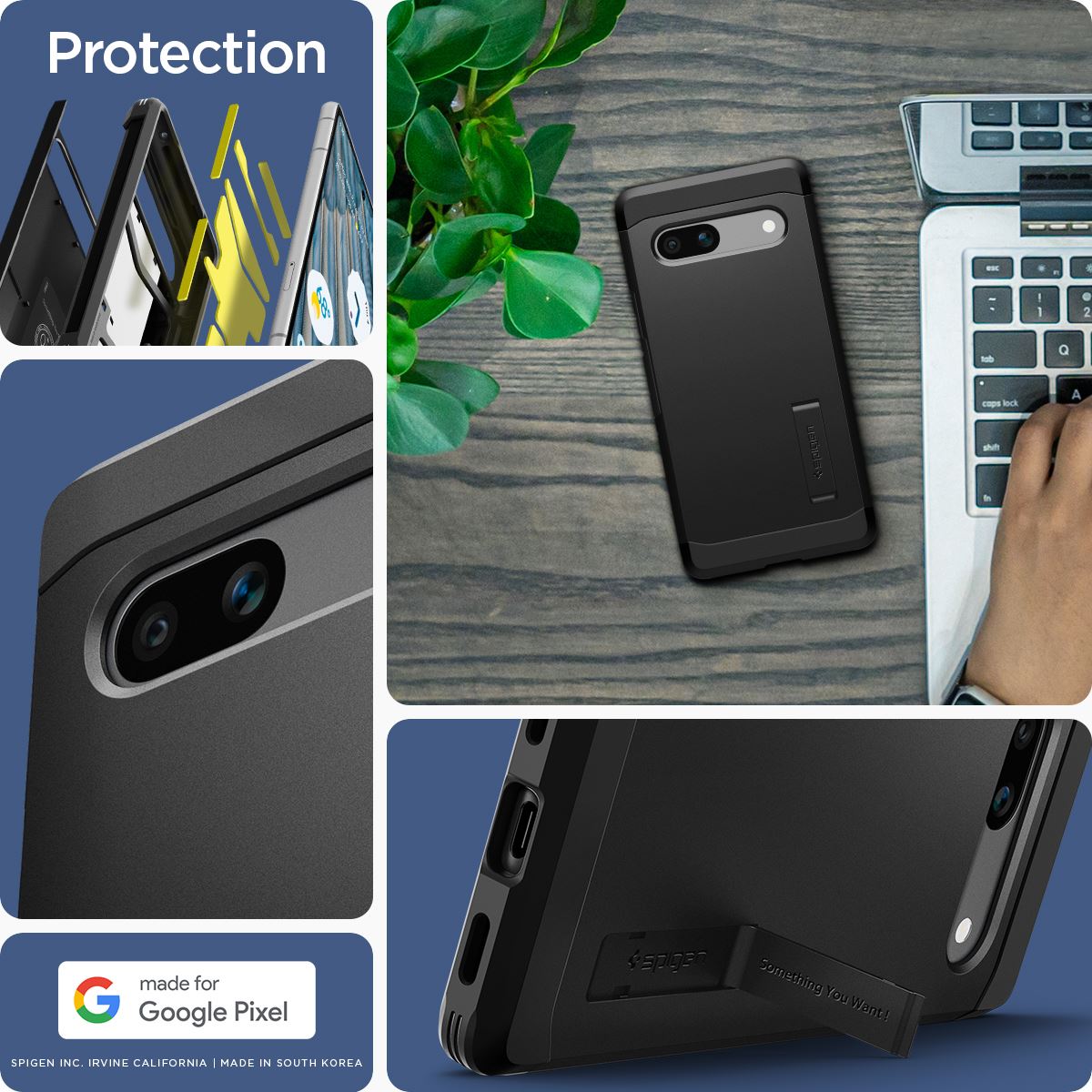 Spigen Tough Armor, black - Google Pixel 7a (12)
