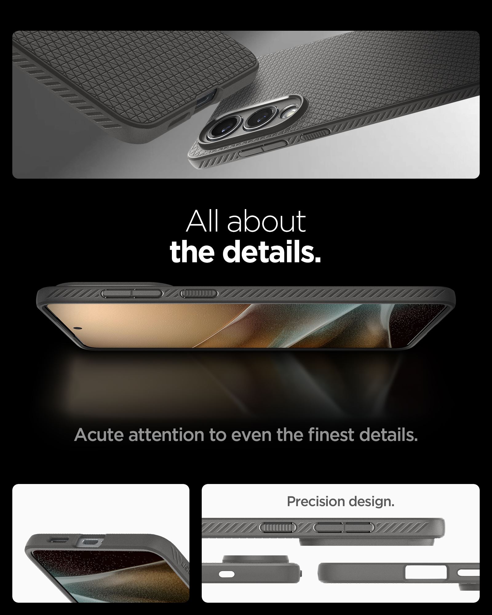Spigen Liquid Air, marble gray - Samsung Galaxy S25 Edge (20)