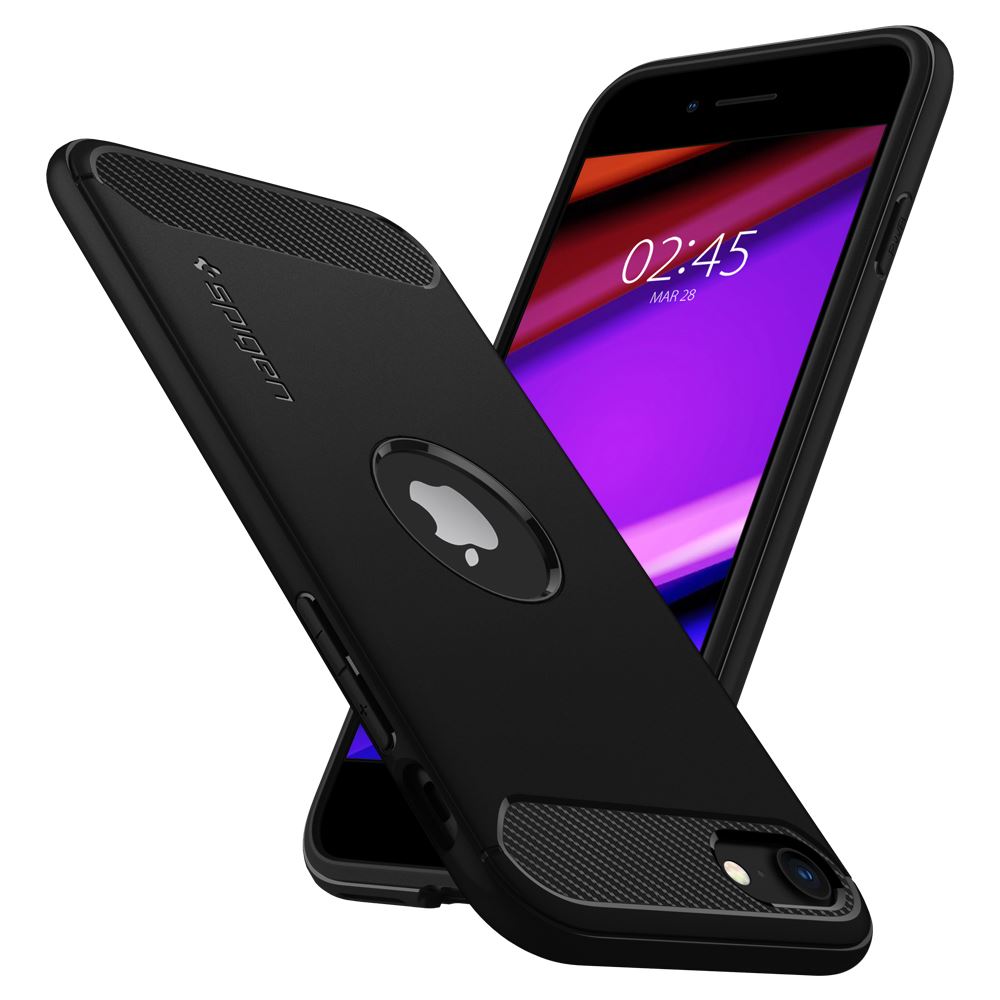 Spigen Rugged Armor, black - iPhone SE (2022/2020) (6)