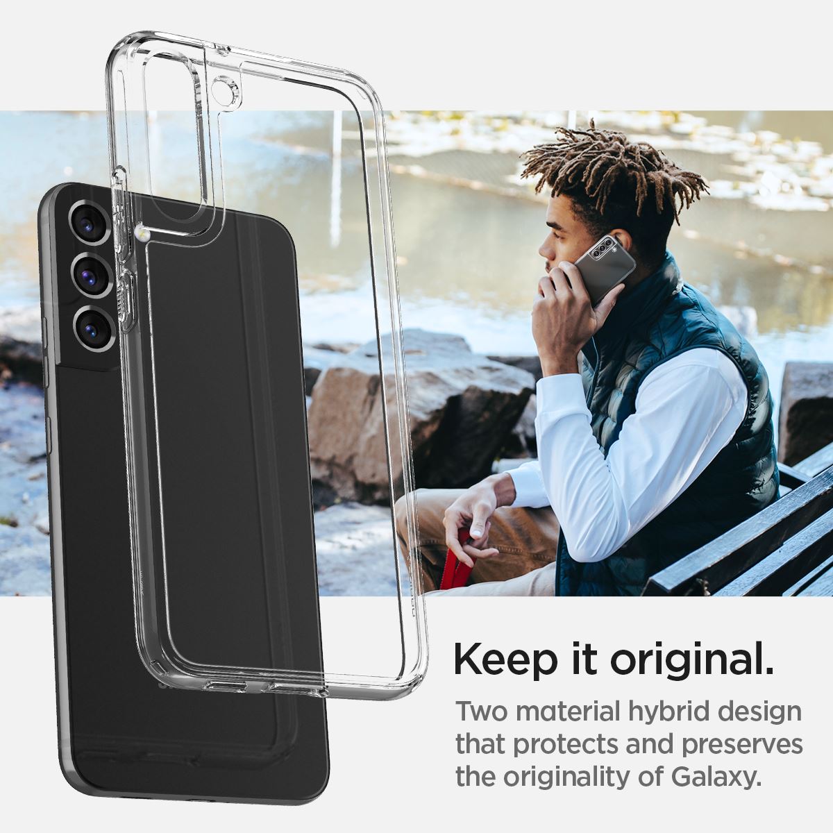 Spigen Ultra Hybrid, crystal clear - Samsung Galaxy S22+ (10)