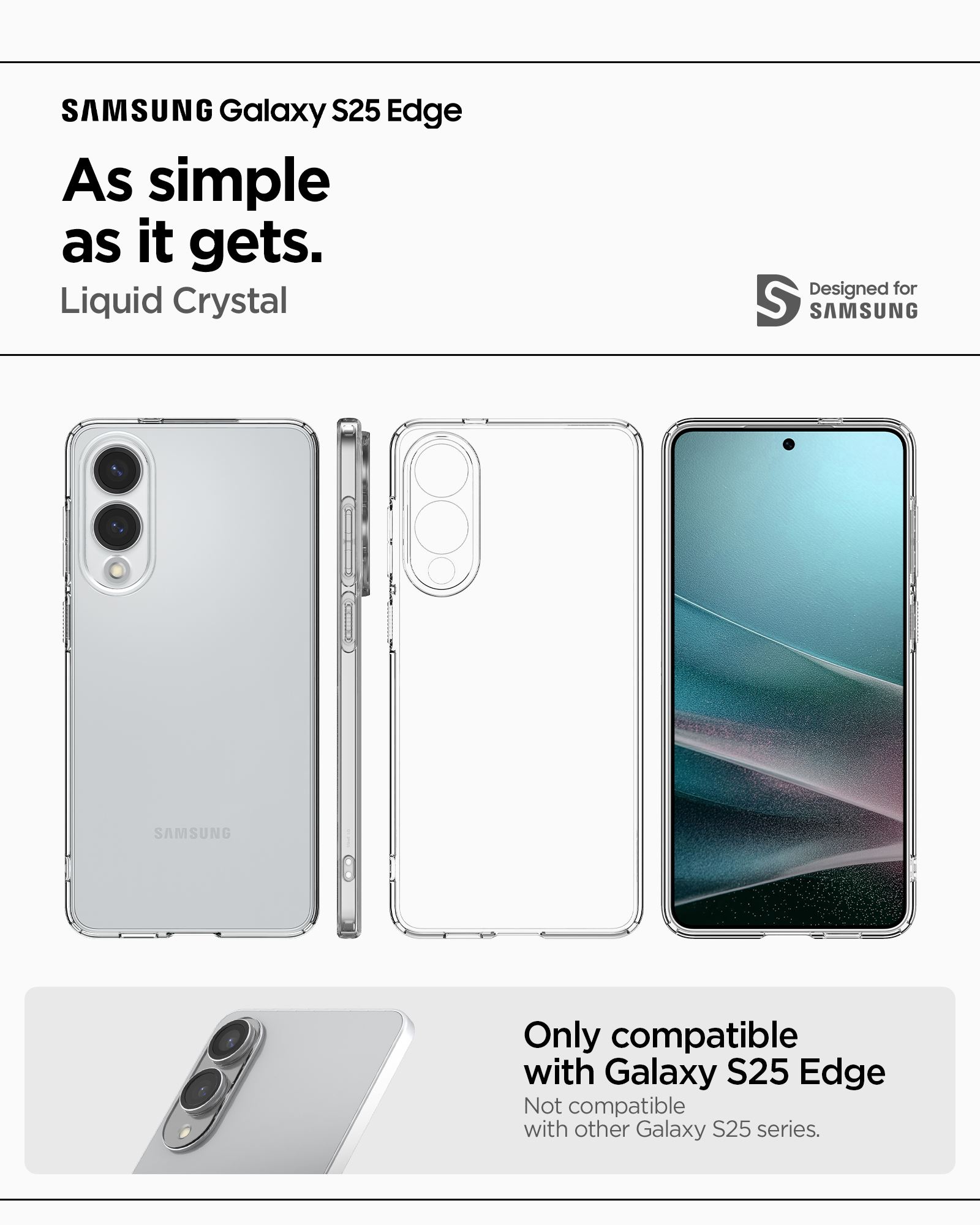 Spigen Liquid Crystal, crystal clear - Samsung Galaxy S25 Edge (14)