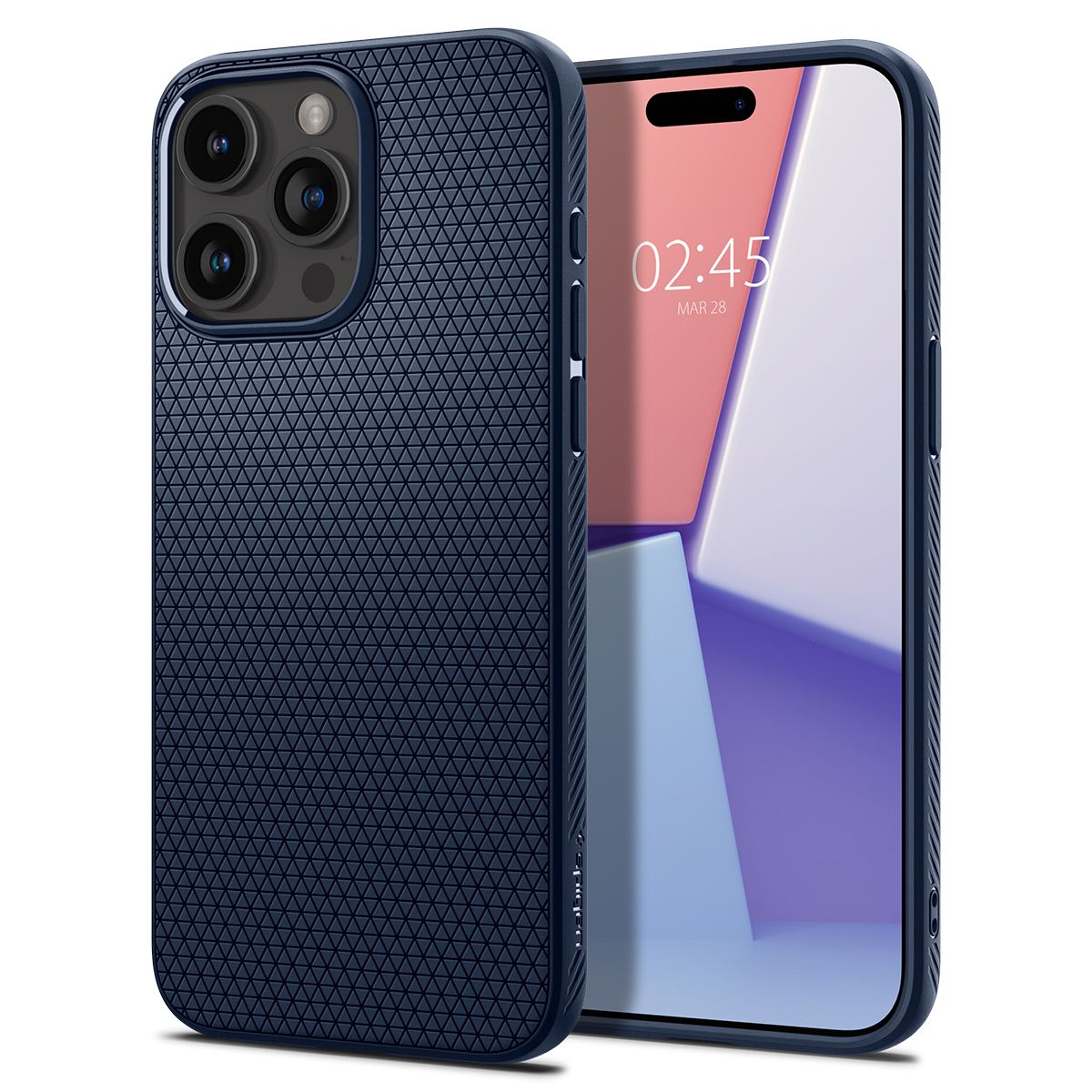 Spigen Liquid Air, navy blue - iPhone 15 Pro (1)