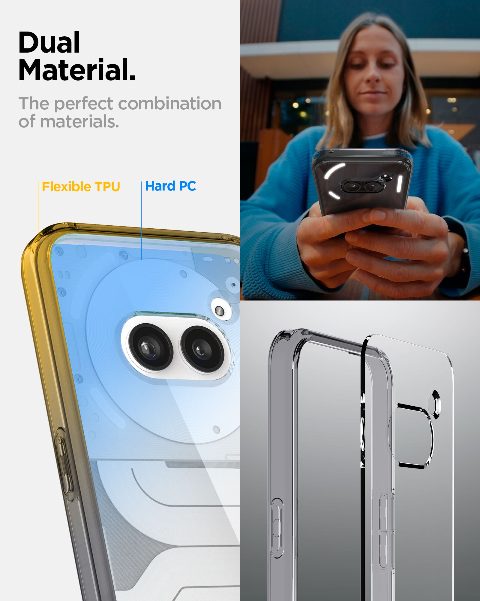 Spigen Ultra Hybrid, space crystal - Nothing Phone (2a) Plus/(2a) (10)