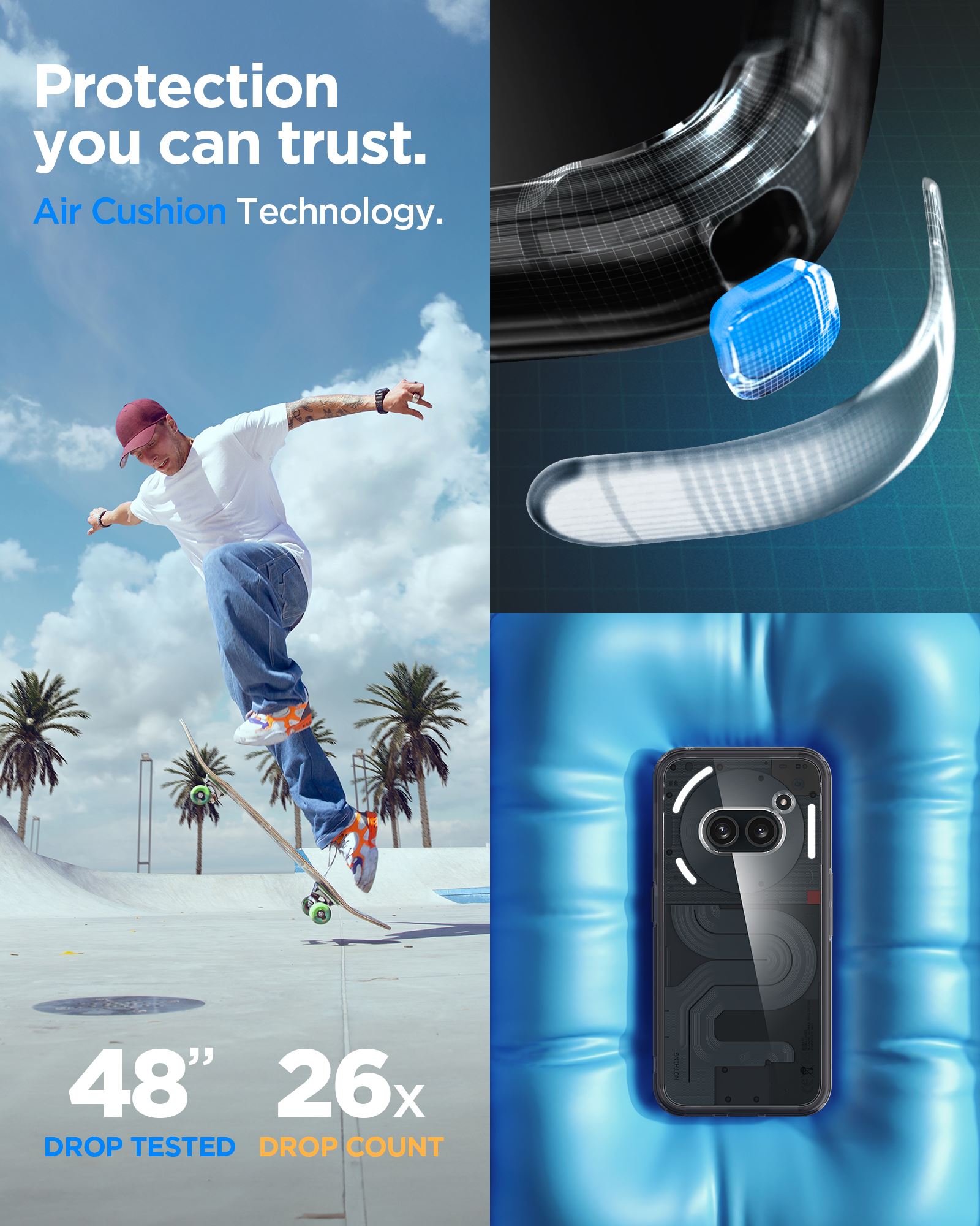 Spigen Ultra Hybrid, space crystal - Nothing Phone (2a) Plus/(2a) (9)