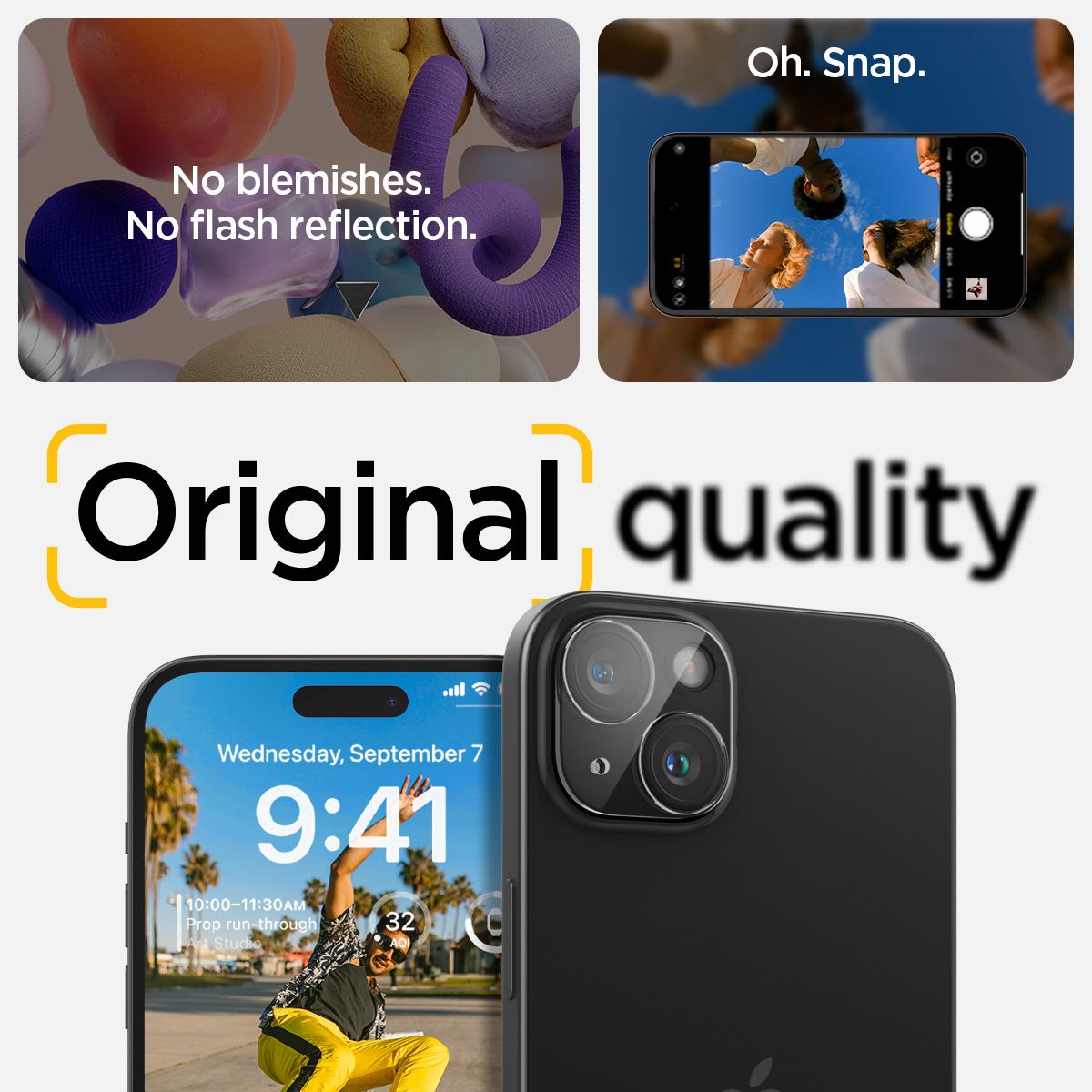 Spigen Glass tR Optik 2 Pack, crystal clear - iPhone 15/15 Plus/14/14 Plus (10)