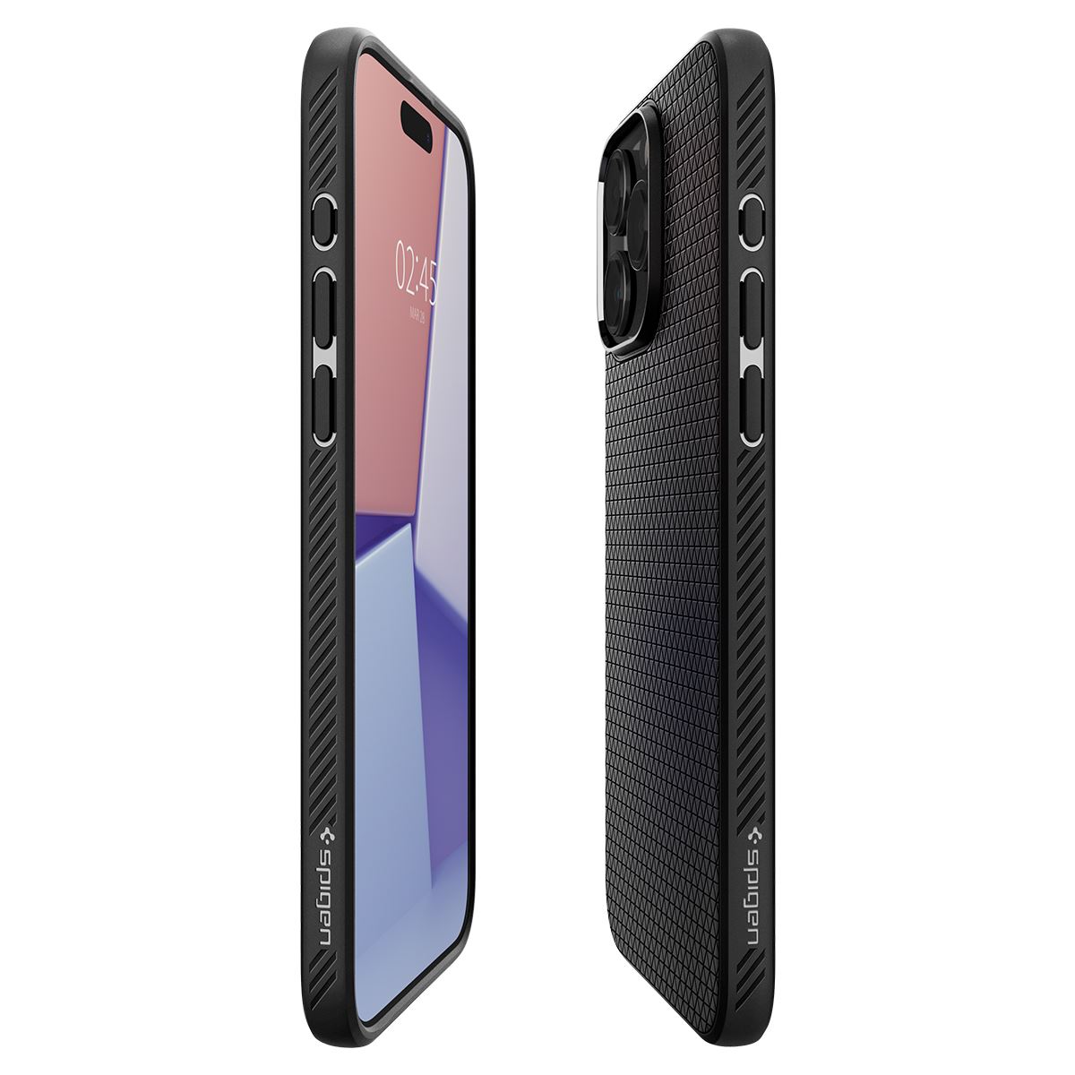 Spigen Liquid Air, matte black - iPhone 15 Pro (10)