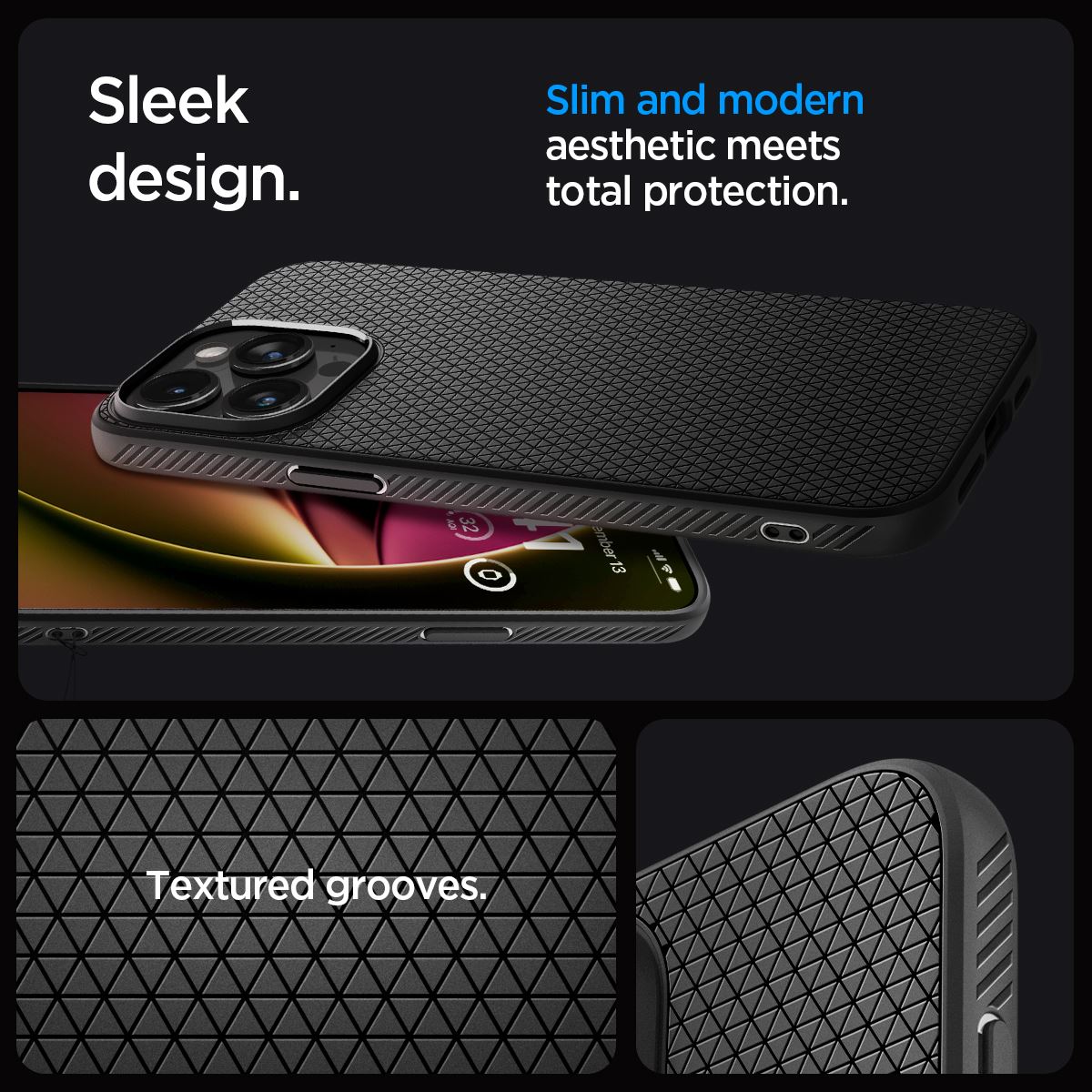 Spigen Liquid Air, matte black - iPhone 15 Pro (15)