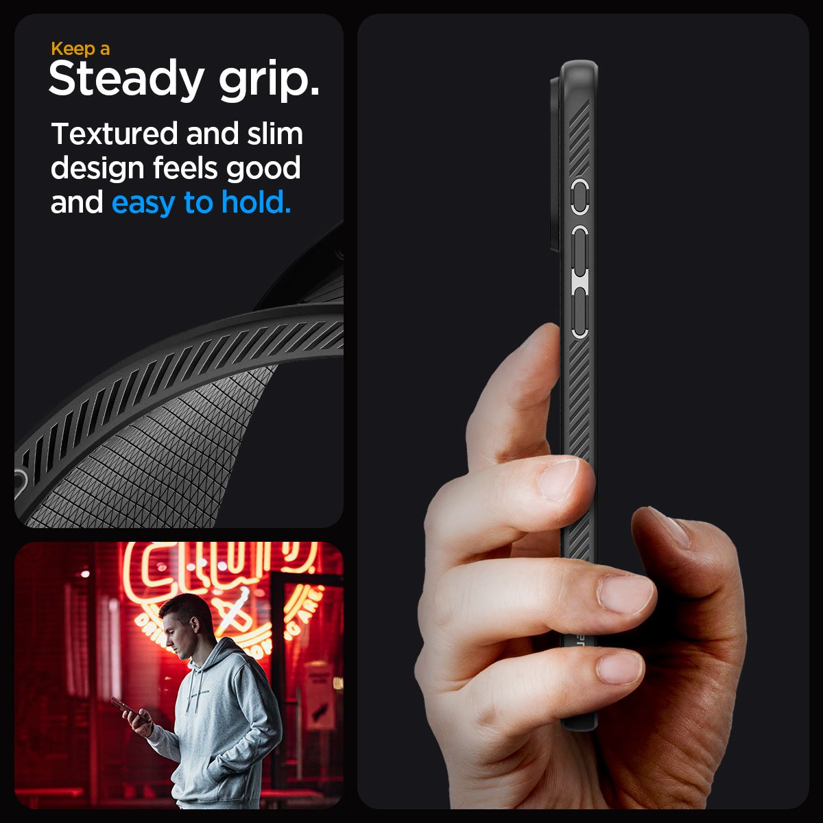 Spigen Liquid Air, matte black - iPhone 15 Pro (16)