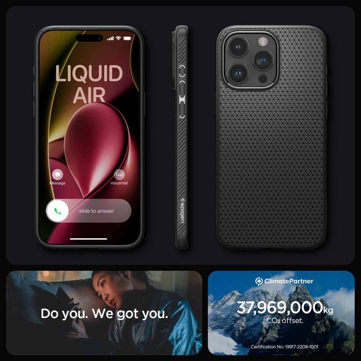 Spigen Liquid Air, matte black - iPhone 15 Pro (19)