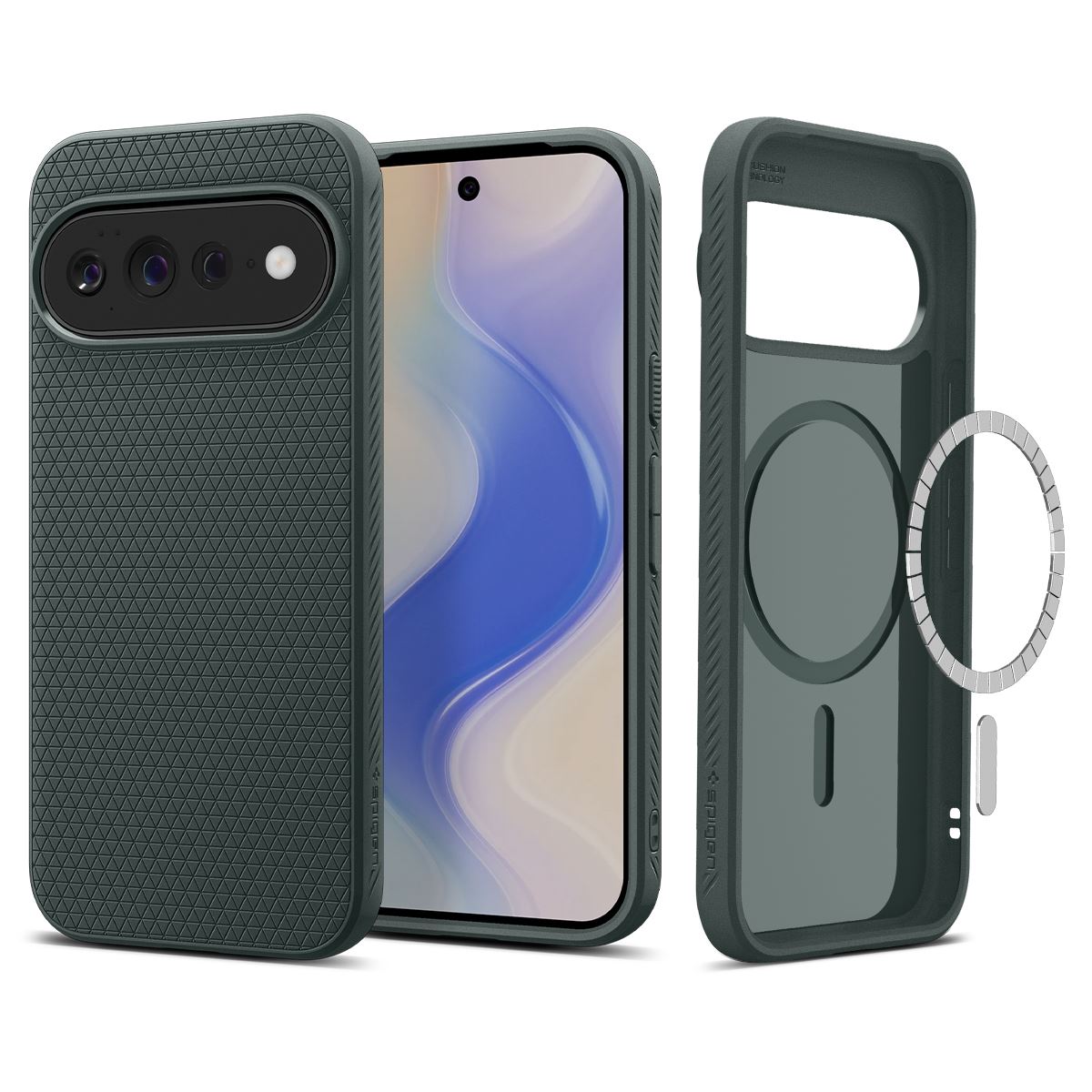 Spigen Liquid Air MagSafe, abyss green - Google Pixel 11 Pro XL (1)