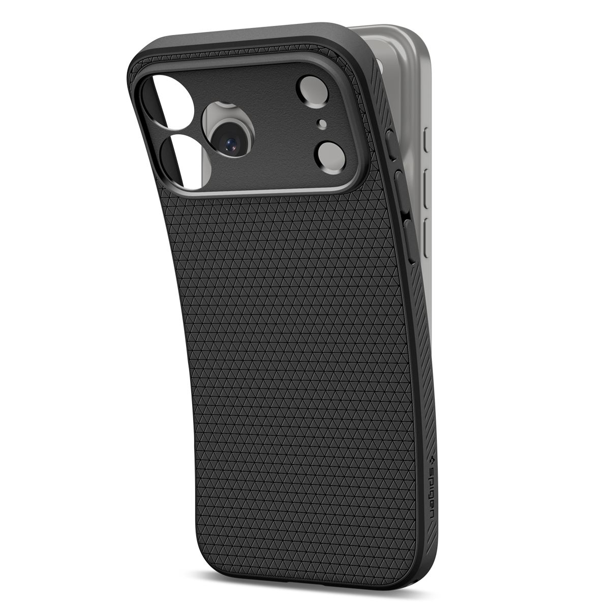 Spigen Liquid Air, matte black - iPhone 18 Pro/17 Pro (6)