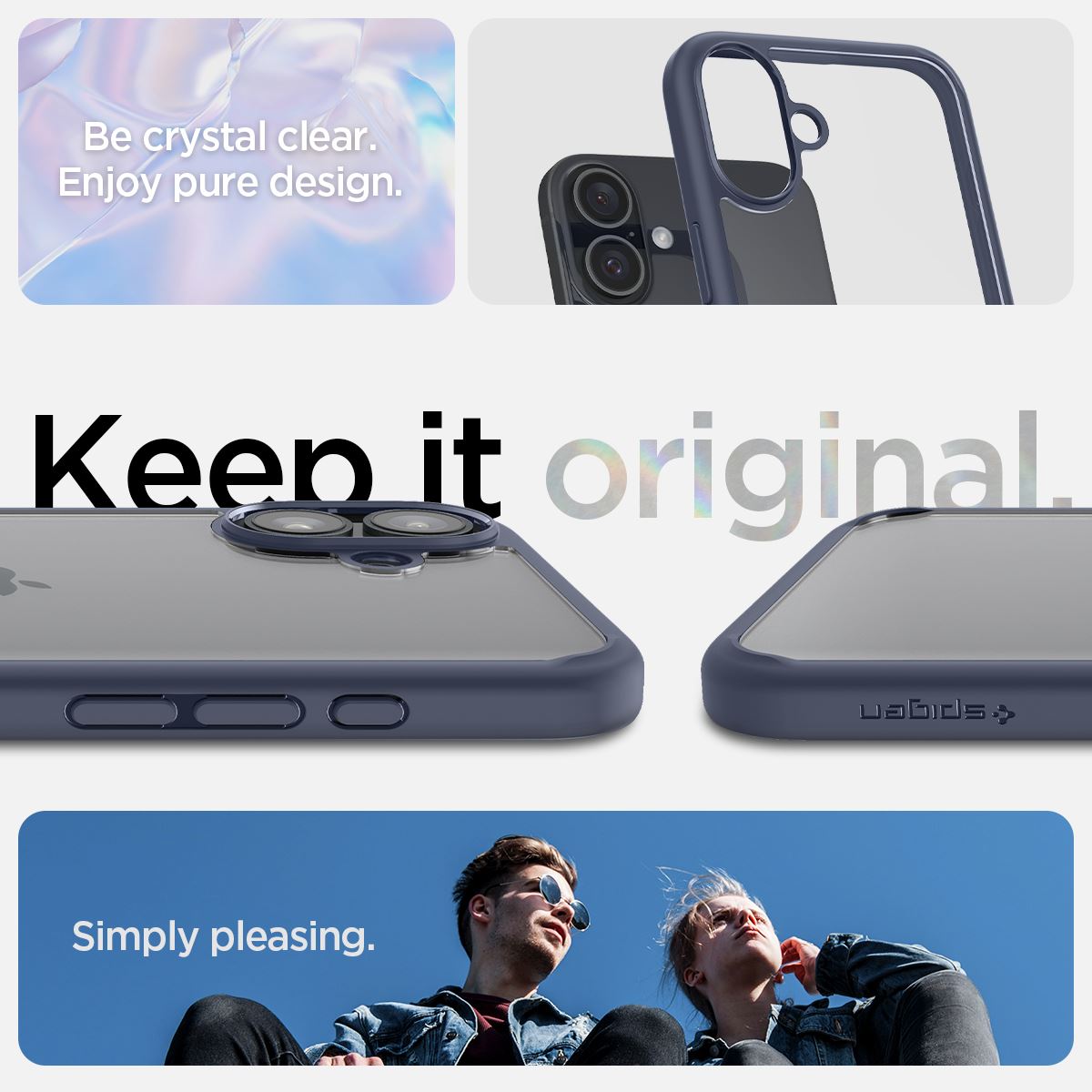 Spigen Ultra Hybrid, navy blue - iPhone 16 (9)