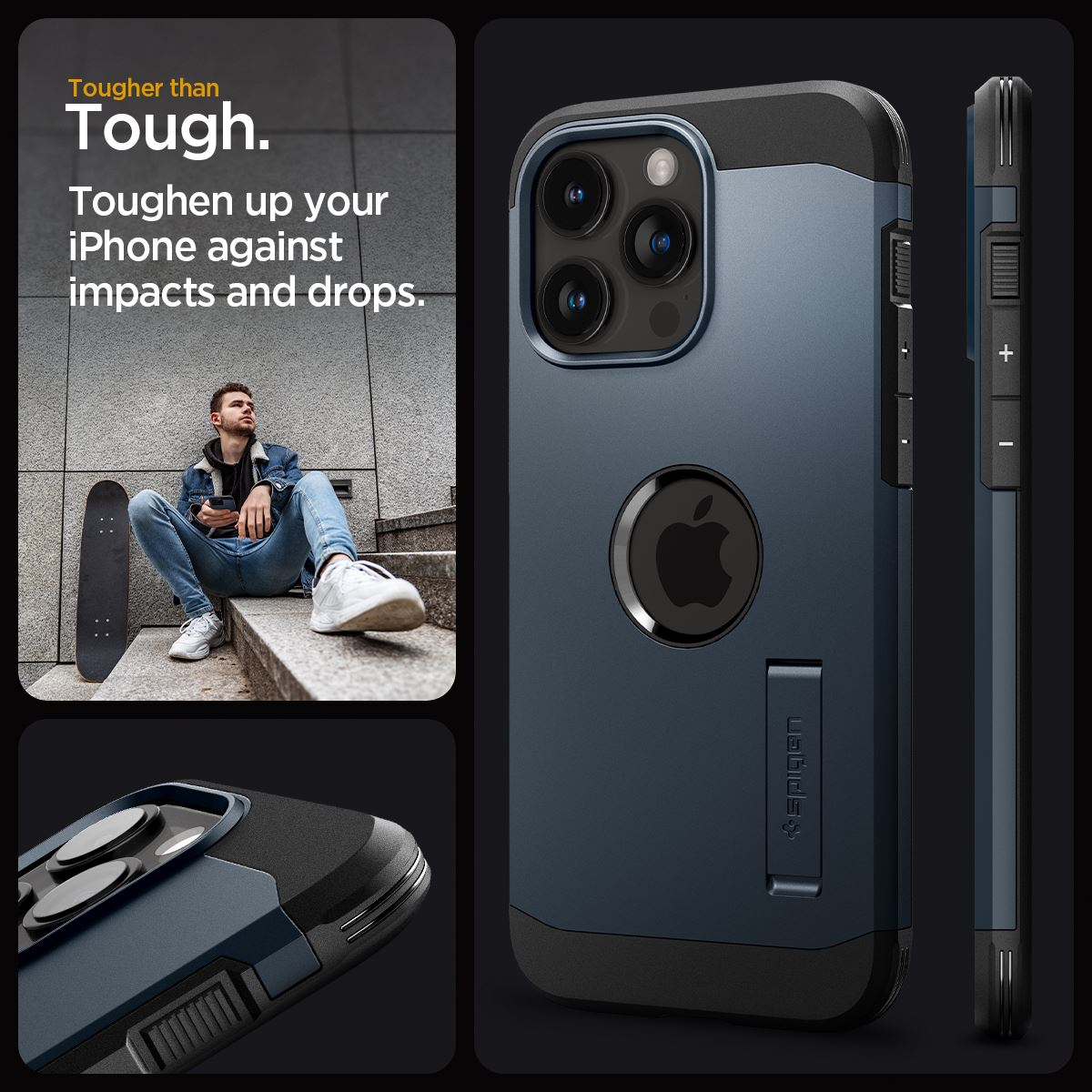 Spigen Tough Armor MagSafe, metal slate - iPhone 15 Pro Max (14)