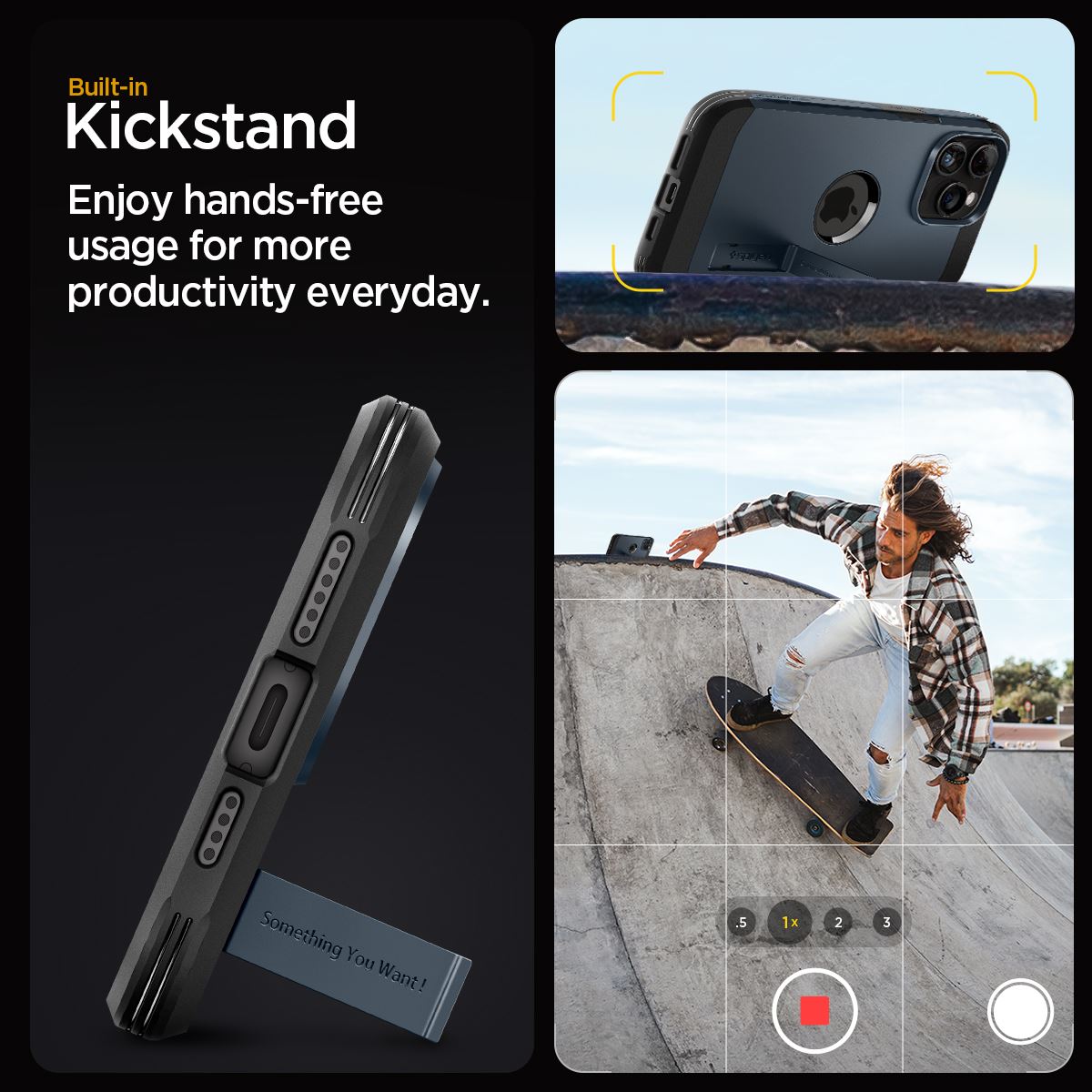 Spigen Tough Armor MagSafe, metal slate - iPhone 15 Pro Max (15)