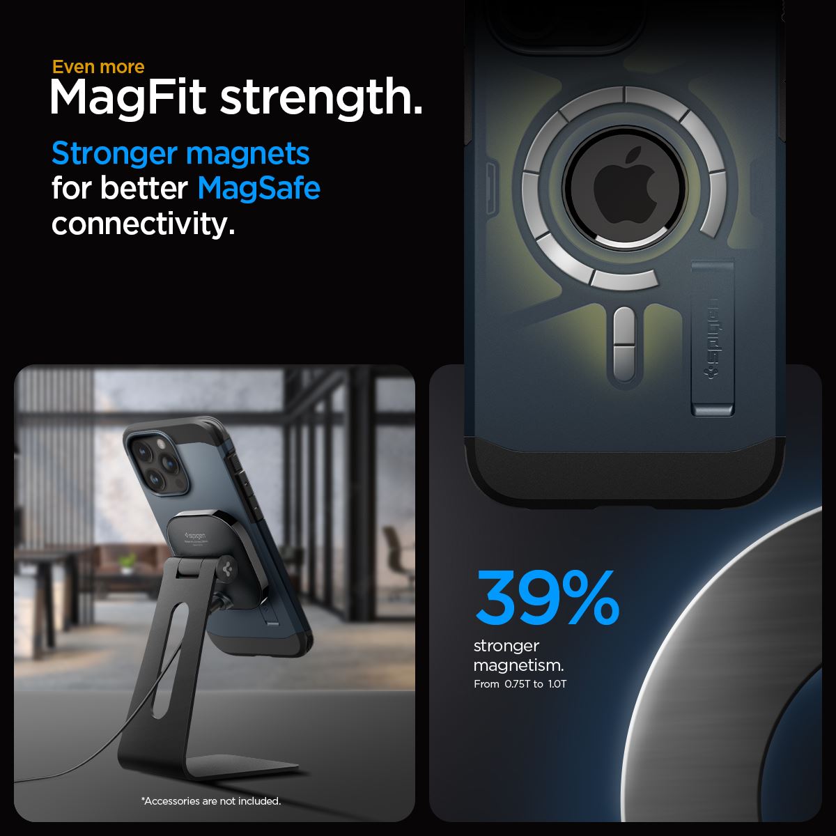 Spigen Tough Armor MagSafe, metal slate - iPhone 15 Pro Max (17)