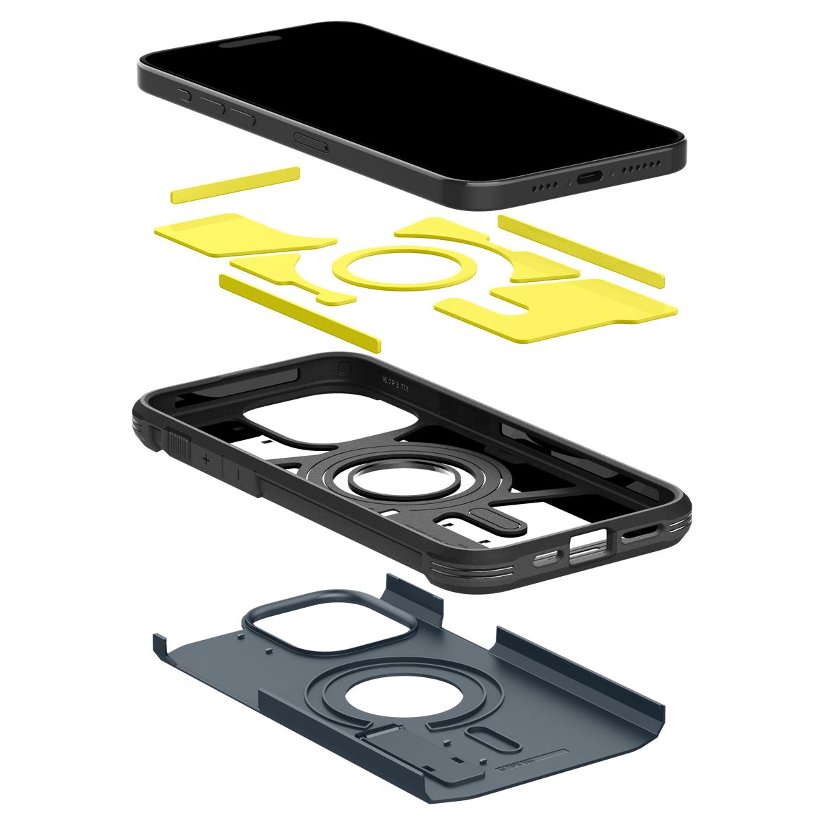 Spigen Tough Armor MagSafe, metal slate - iPhone 15 Pro Max (8)