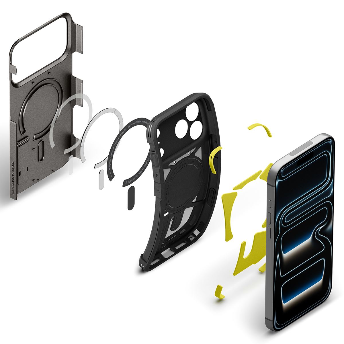Spigen Tough Armor T MagSafe, gunmetal - iPhone 18 Pro Max/17 Pro Max (14)