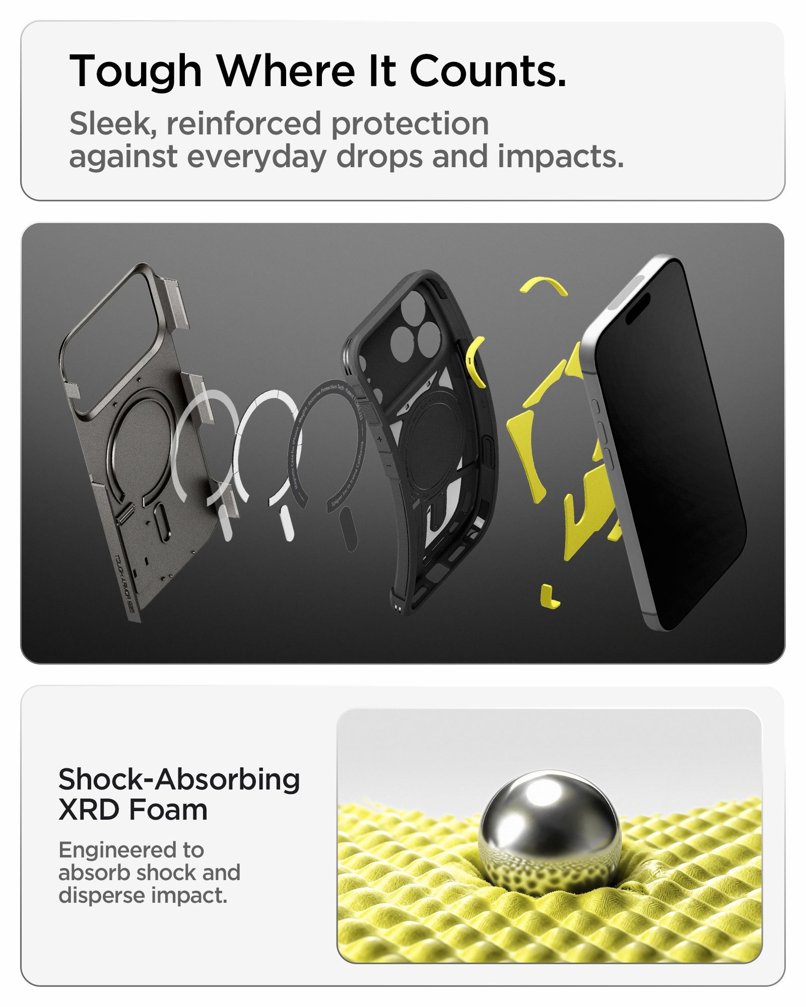 Spigen Tough Armor T MagSafe, gunmetal - iPhone 18 Pro Max/17 Pro Max (17)