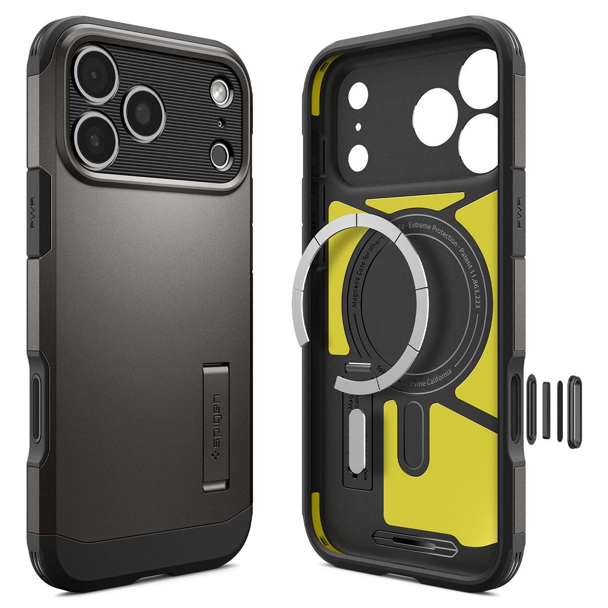 Spigen Tough Armor T MagSafe, gunmetal - iPhone 18 Pro Max/17 Pro Max (4)