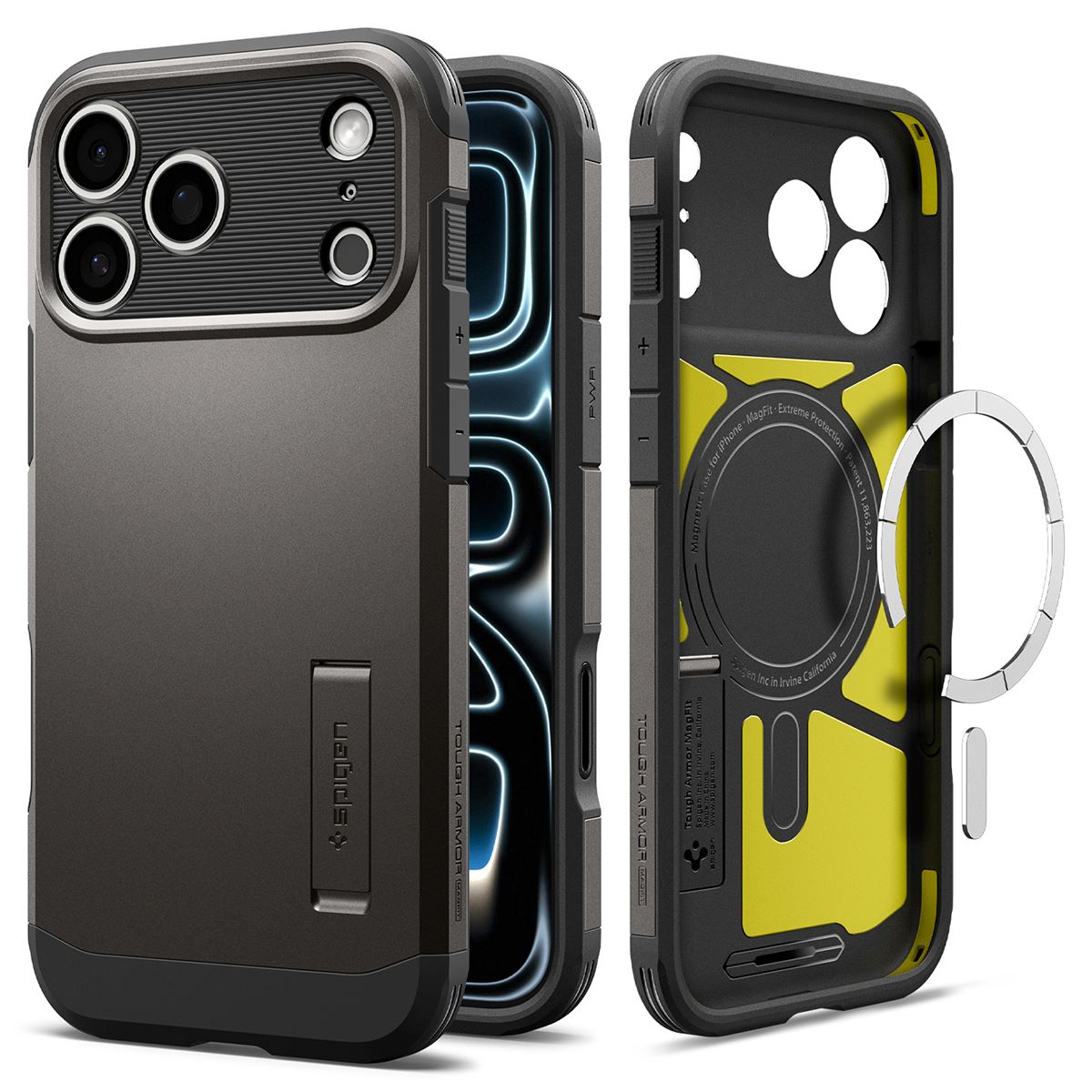Spigen Tough Armor T MagSafe, gunmetal - iPhone 18 Pro Max/17 Pro Max