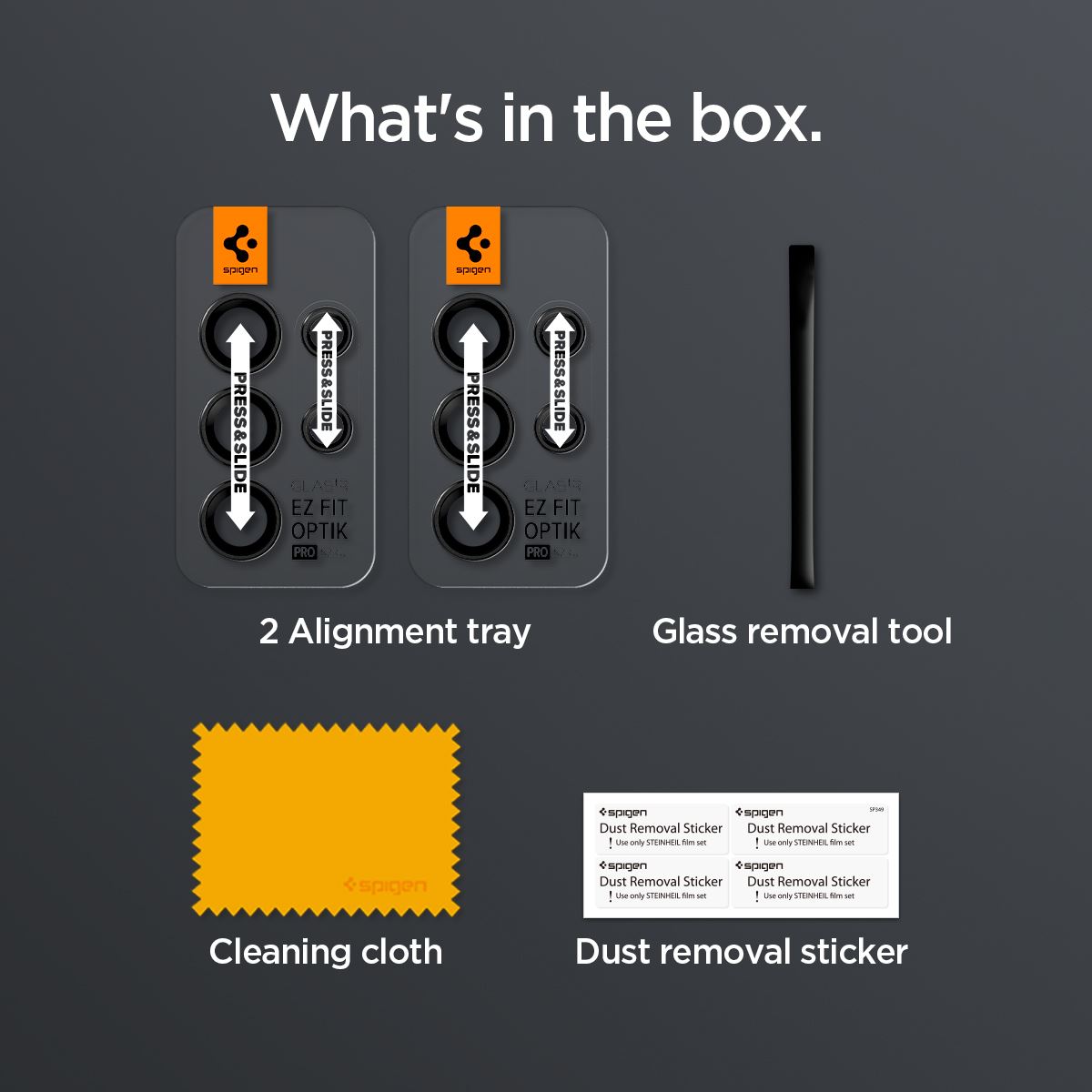 Spigen Glass tR EZ Fit Optik Pro 2 Pack, black - Samsung Galaxy S24 Ultra (11)