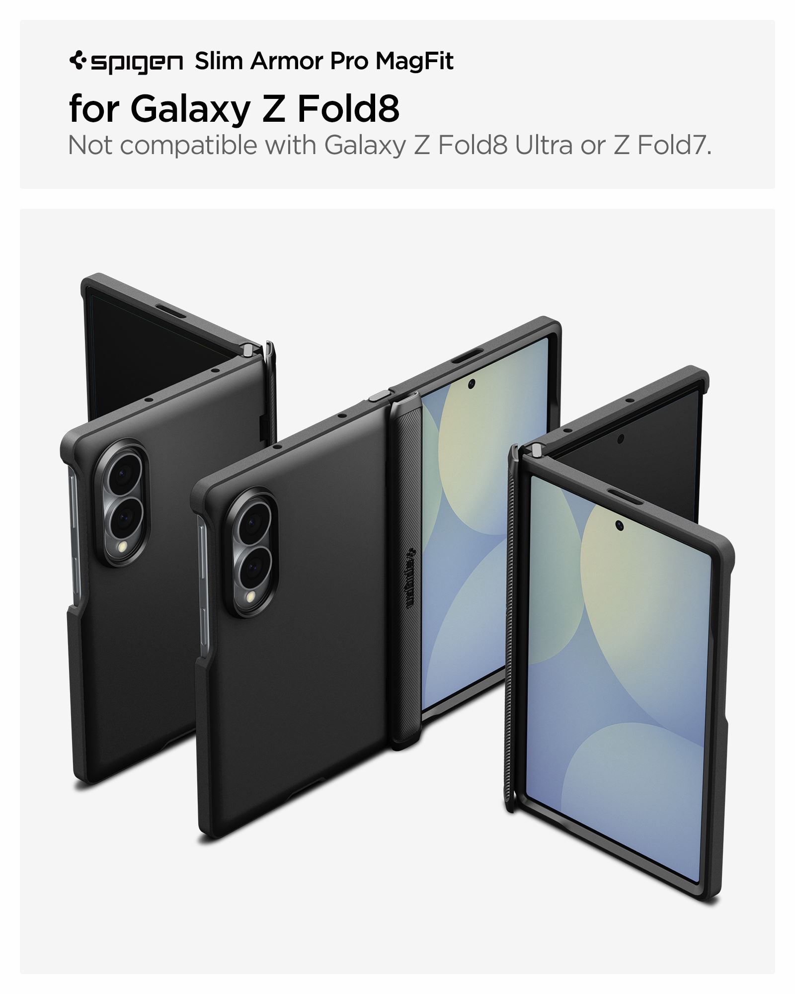 Spigen Slim Armor Pro MagSafe, black - Samsung Galaxy Z Fold8 (14)
