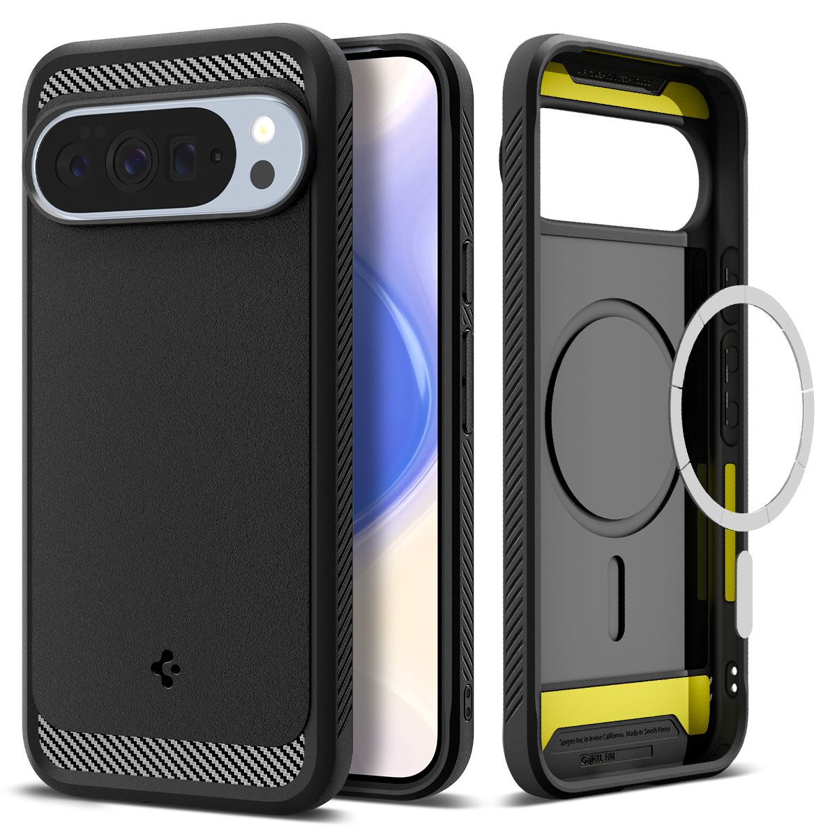 Spigen Rugged Armor MagSafe, matte black - Google Pixel 10 Pro XL (1)