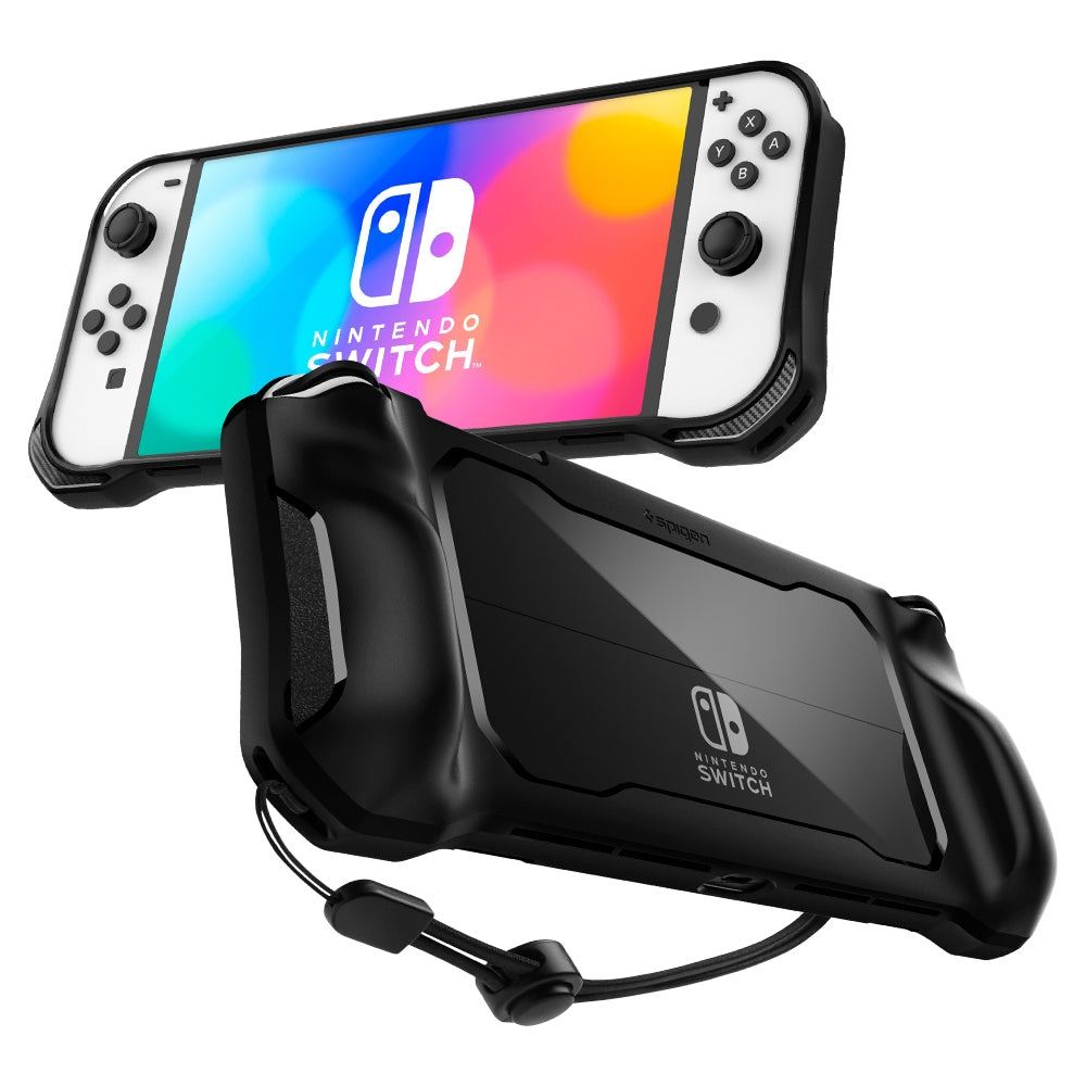 Spigen Rugged Armor, black - Nintendo Switch OLED (1)