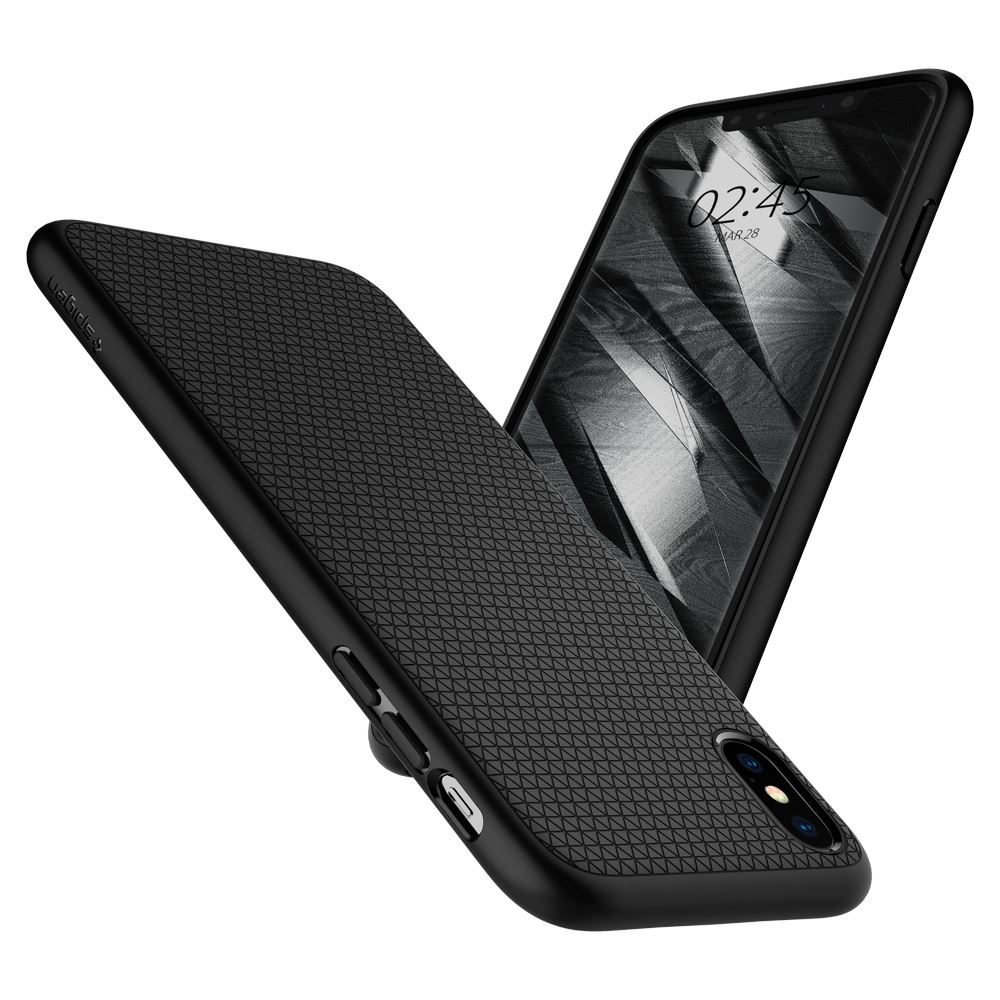 Spigen Liquid Air, black - iPhone XS/X (3)