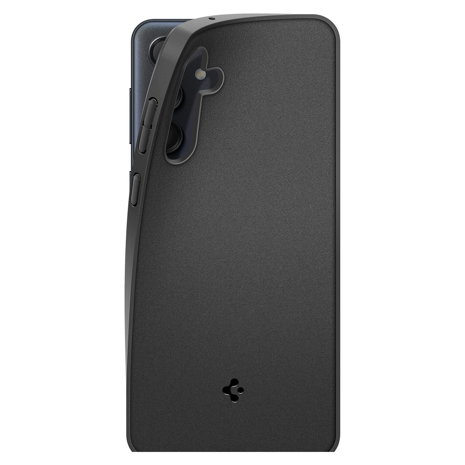 Spigen Essential Sand Blast, matte black - Samsung Galaxy M55 5G (2)