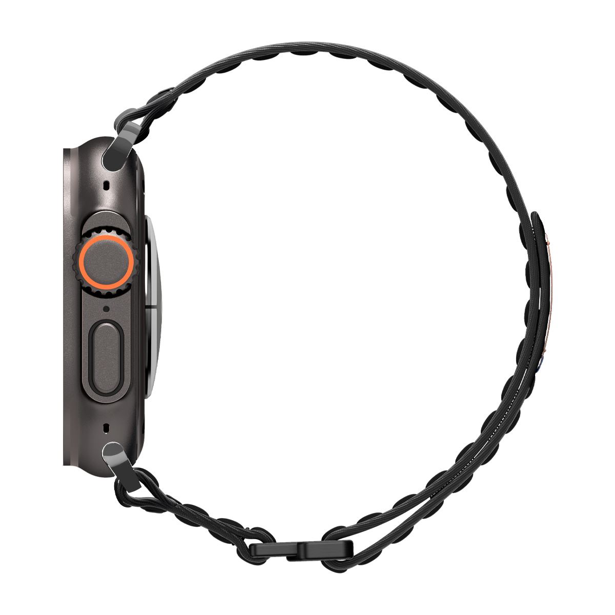 Spigen Fabric Band (hook-and-loop), black - Apple Watch 49mm/46mm/45mm/44mm (3)