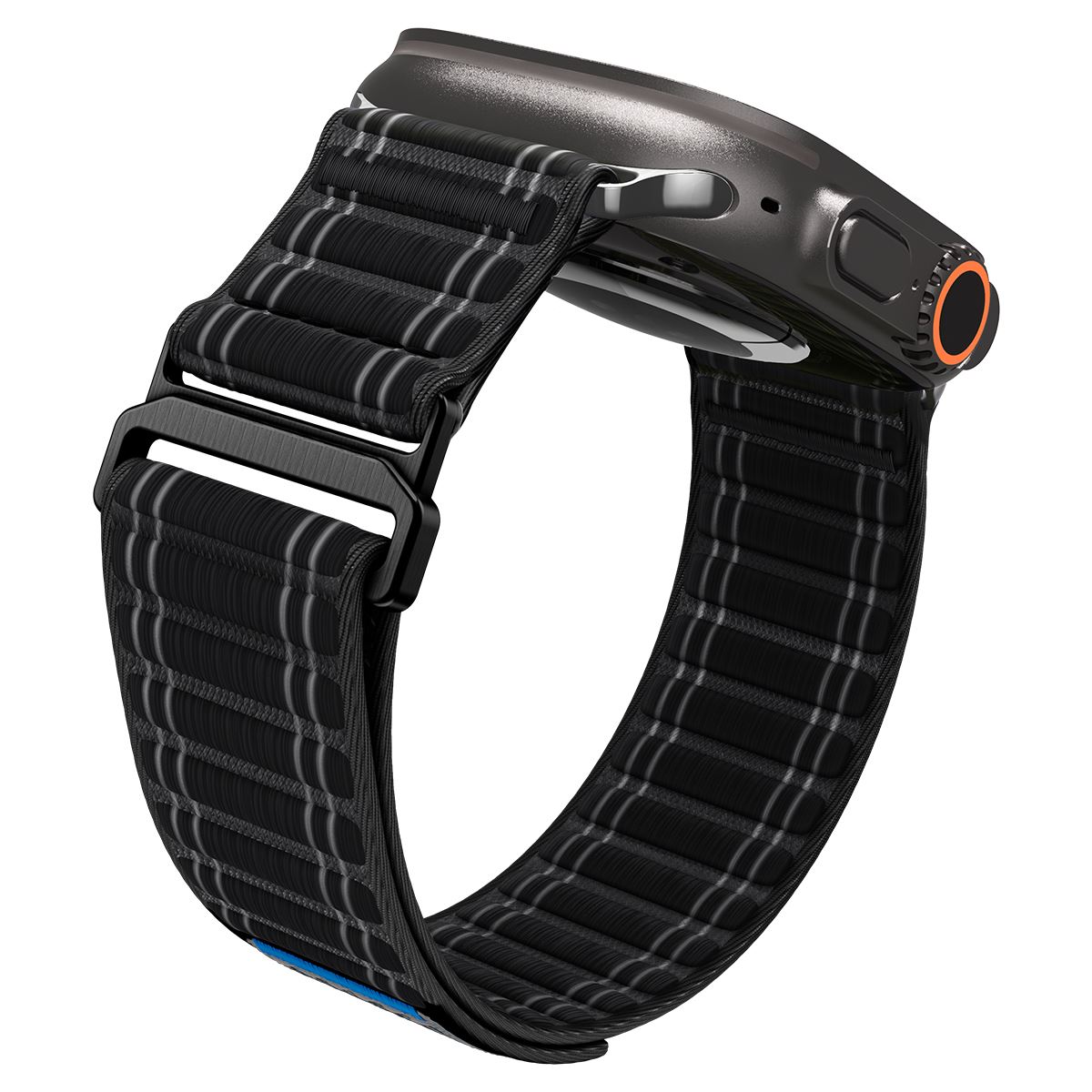 Spigen Fabric Band (hook-and-loop), black - Apple Watch 49mm/46mm/45mm/44mm (6)