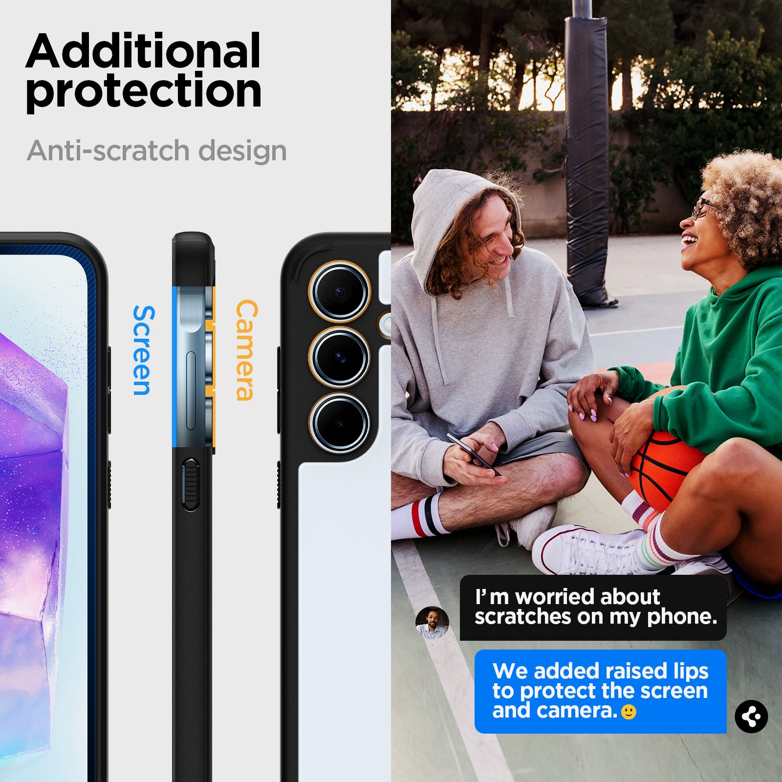 Spigen Ultra Hybrid, matte black - Samsung Galaxy A55 (14)