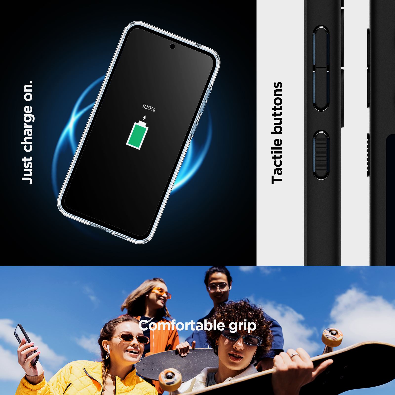 Spigen Ultra Hybrid, matte black - Samsung Galaxy A55 (15)