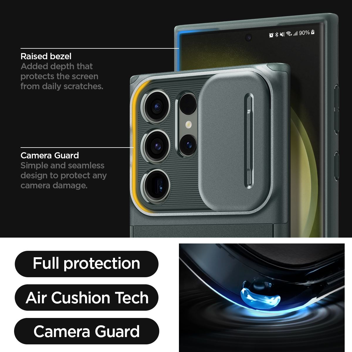 Spigen Optik Armor, abyss green - Samsung Galaxy S23 Ultra (18)